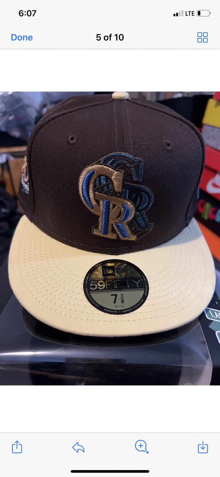 Colorado Rockies Fitted 7 3/8