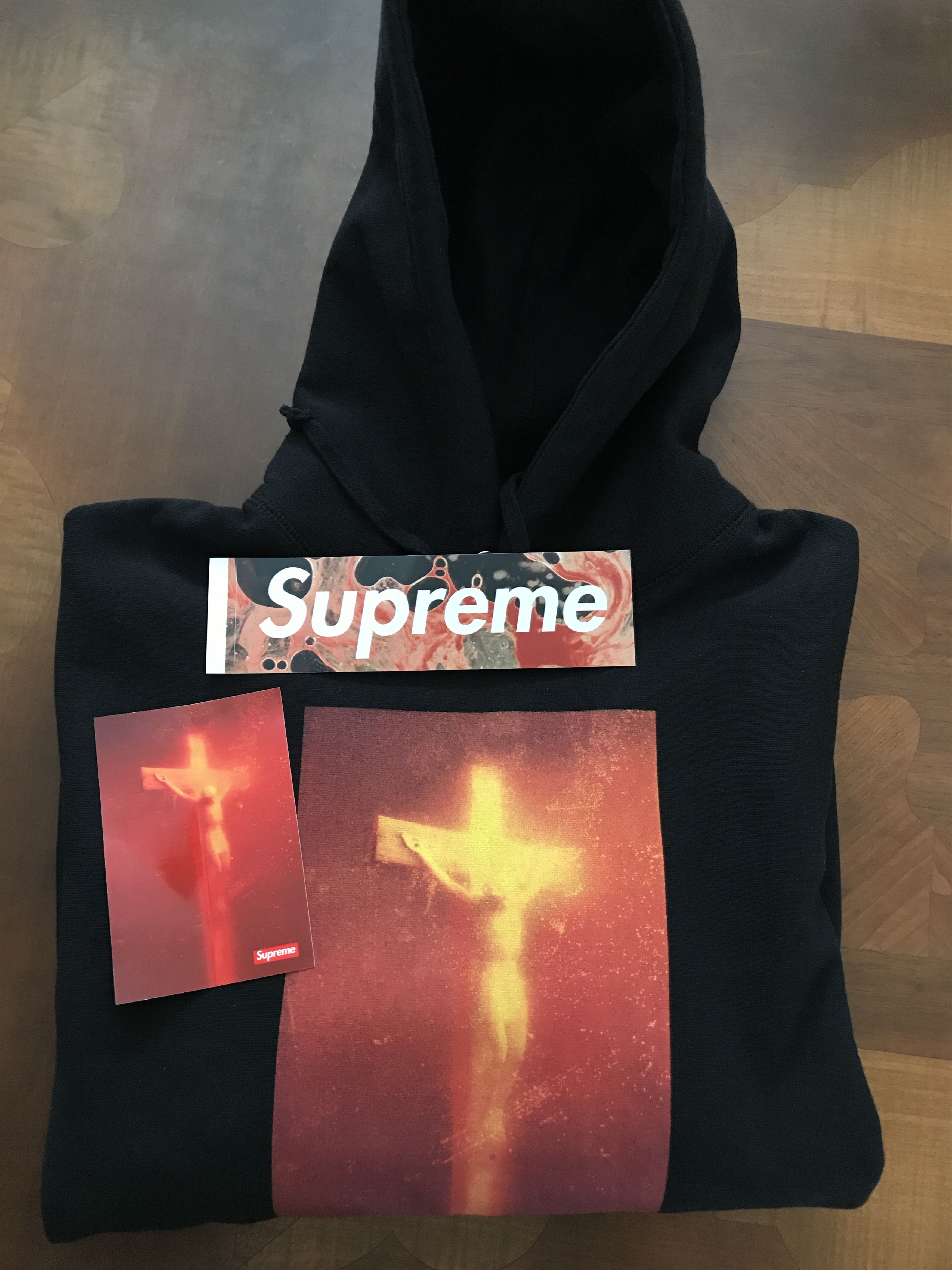 Supreme Piss Christ Hoodie FW17