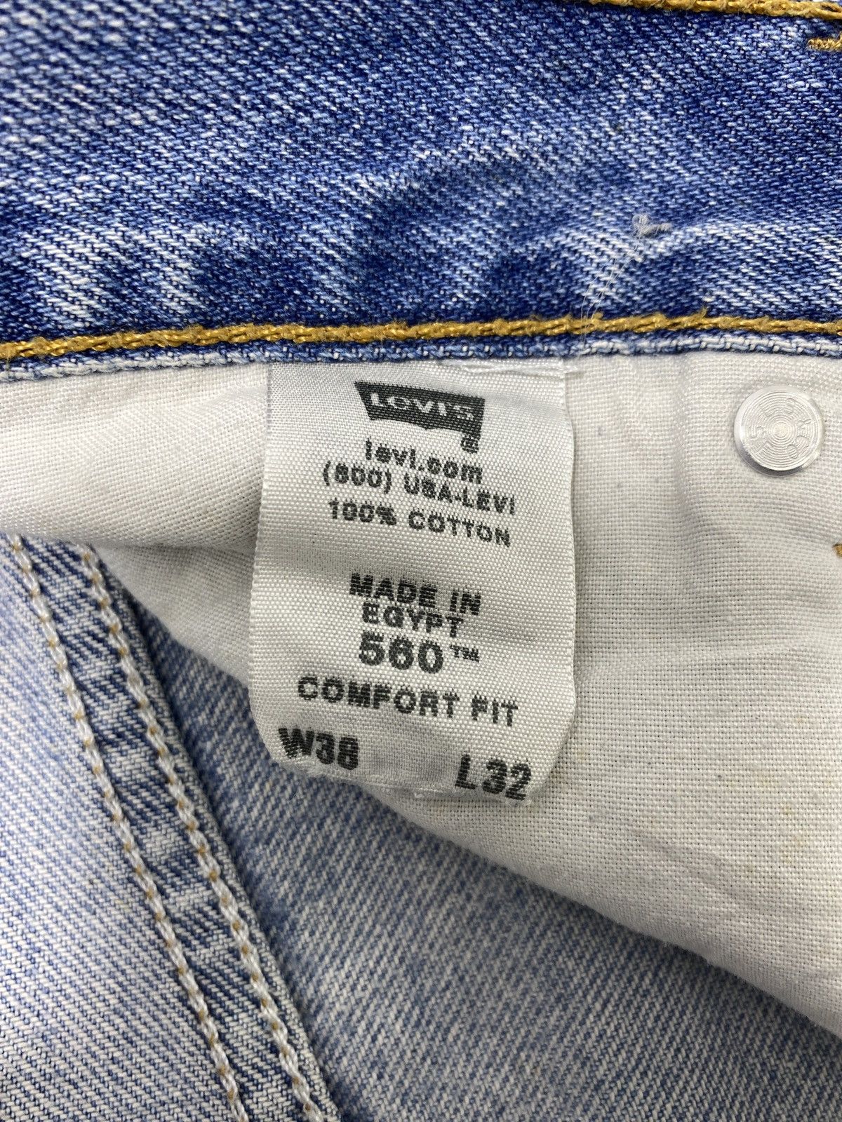 Levi's VINTAGE LEVIS 560 BLUE WASH JEANS-J530 Size US 39 - 7 Thumbnail