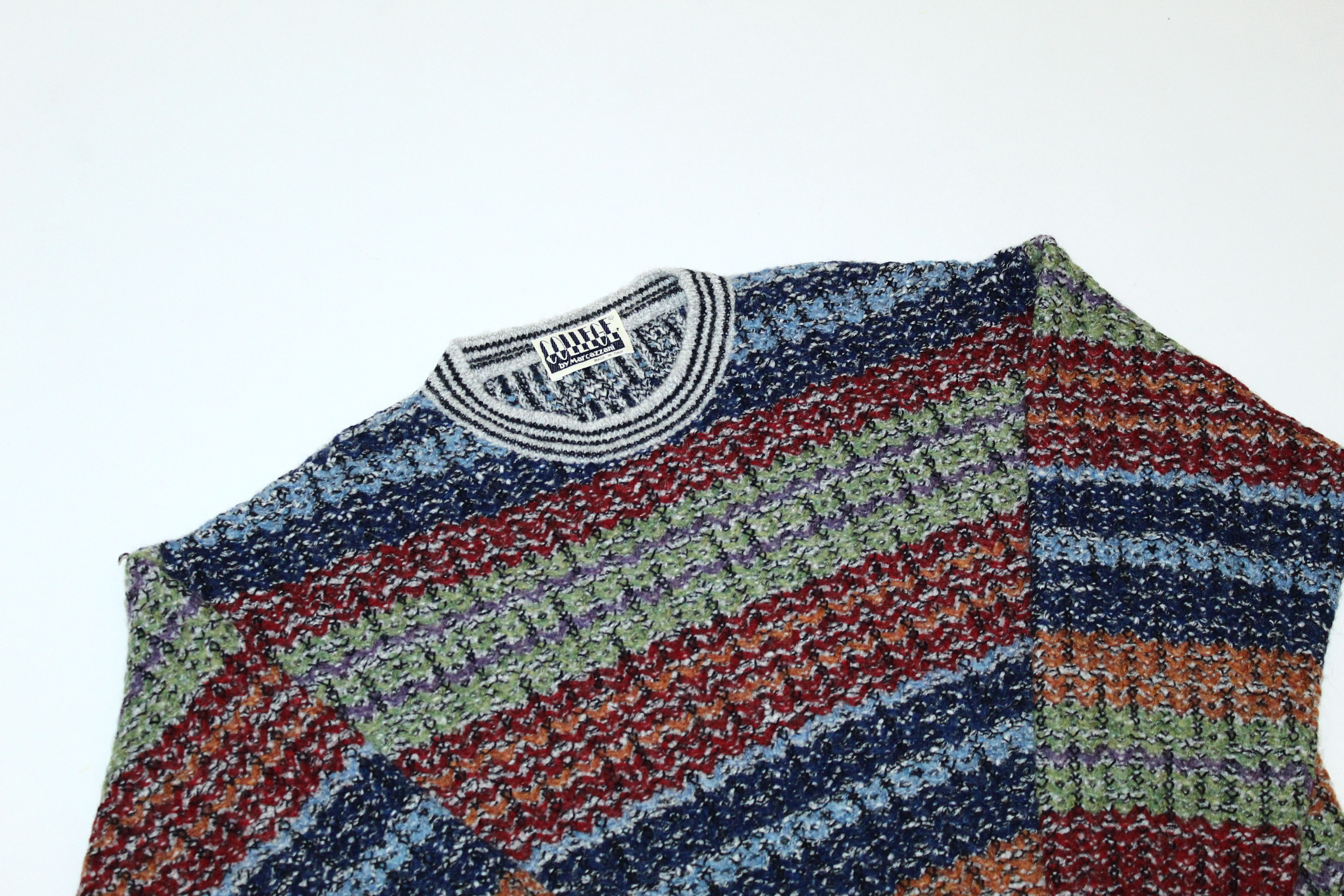 Missoni 💥VTG Marcazzani coloured intarsia Crew Sweater Size US S / EU 44-46 / 1 - 4 Thumbnail