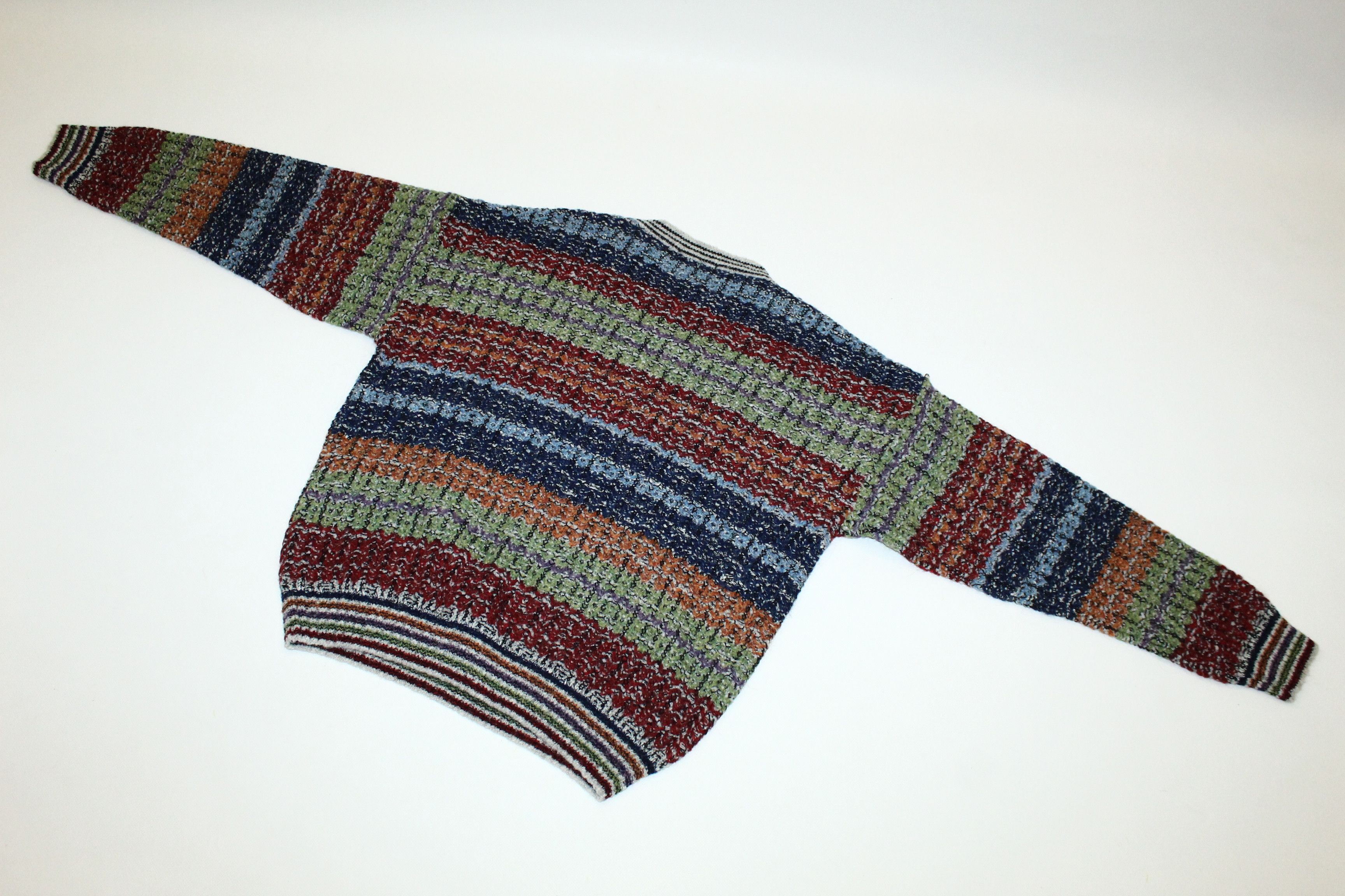 Missoni 💥VTG Marcazzani coloured intarsia Crew Sweater Size US S / EU 44-46 / 1 - 8 Thumbnail