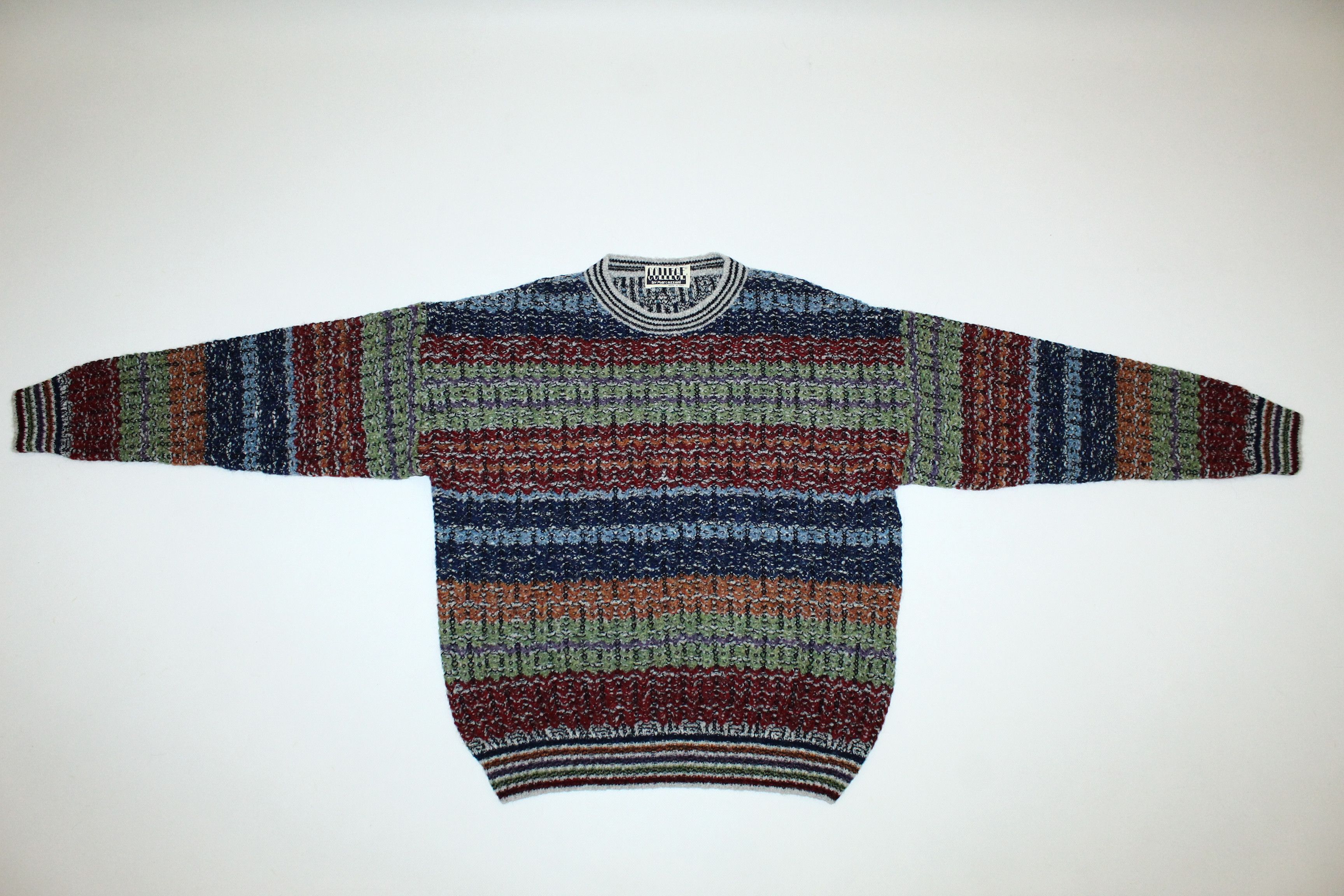 Missoni 💥VTG Marcazzani coloured intarsia Crew Sweater Size US S / EU 44-46 / 1 - 3 Thumbnail