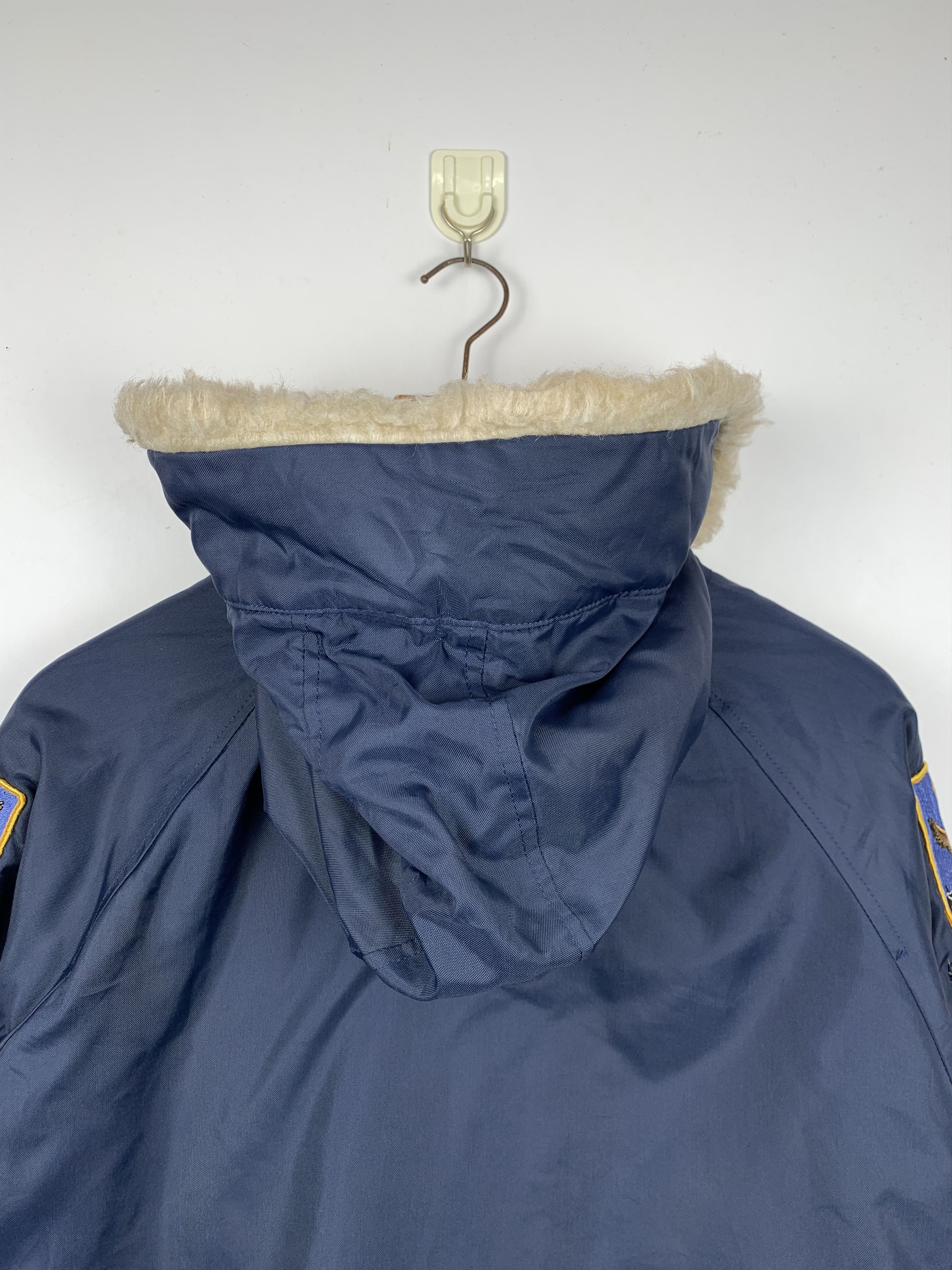 Vintage Vintage 90s Us Air Force Sherpa Hoodie Jacket J1211 Size US M / EU 48-50 / 2 - 10 Thumbnail