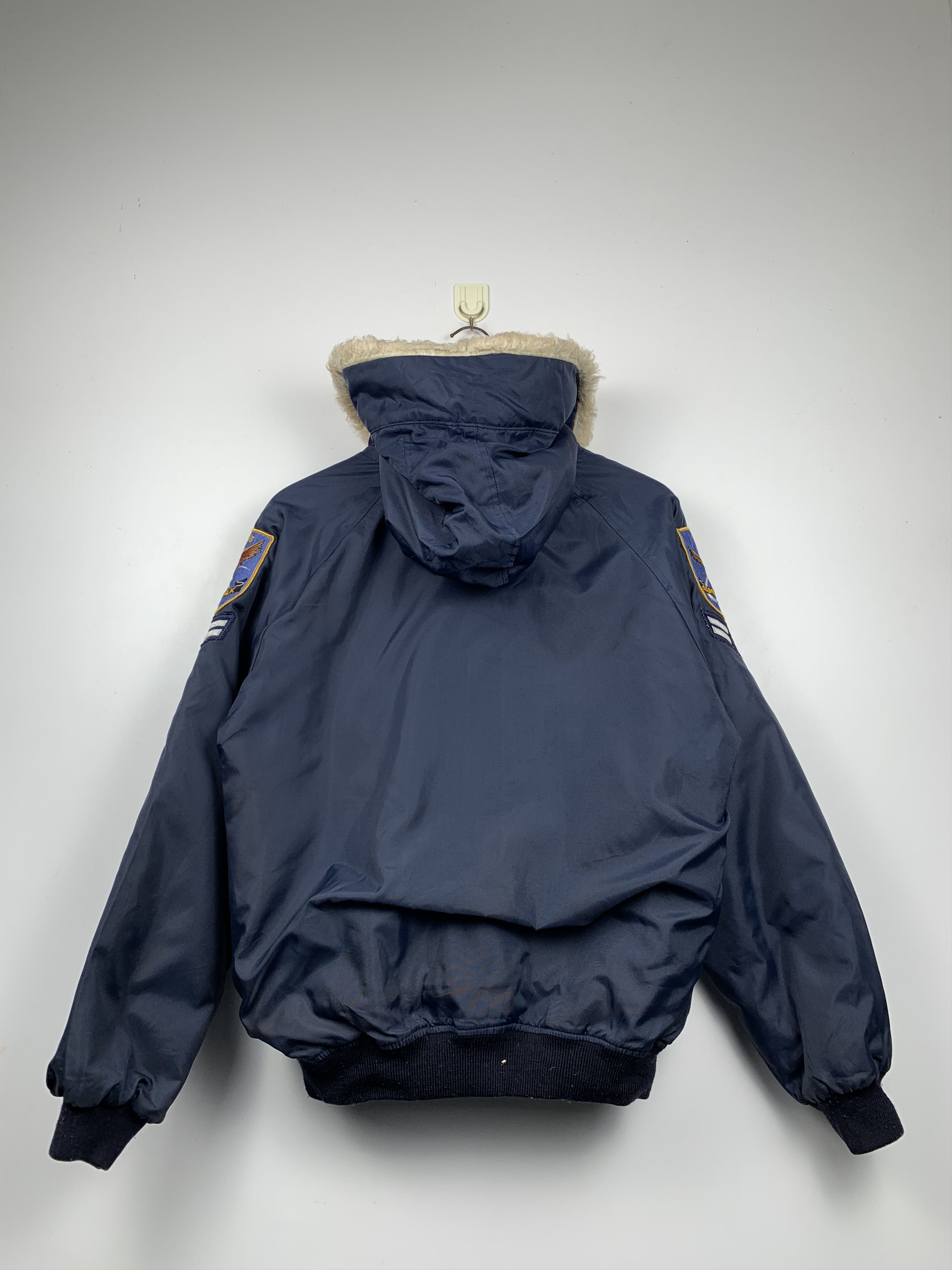 Vintage Vintage 90s Us Air Force Sherpa Hoodie Jacket J1211 Size US M / EU 48-50 / 2 - 3 Thumbnail