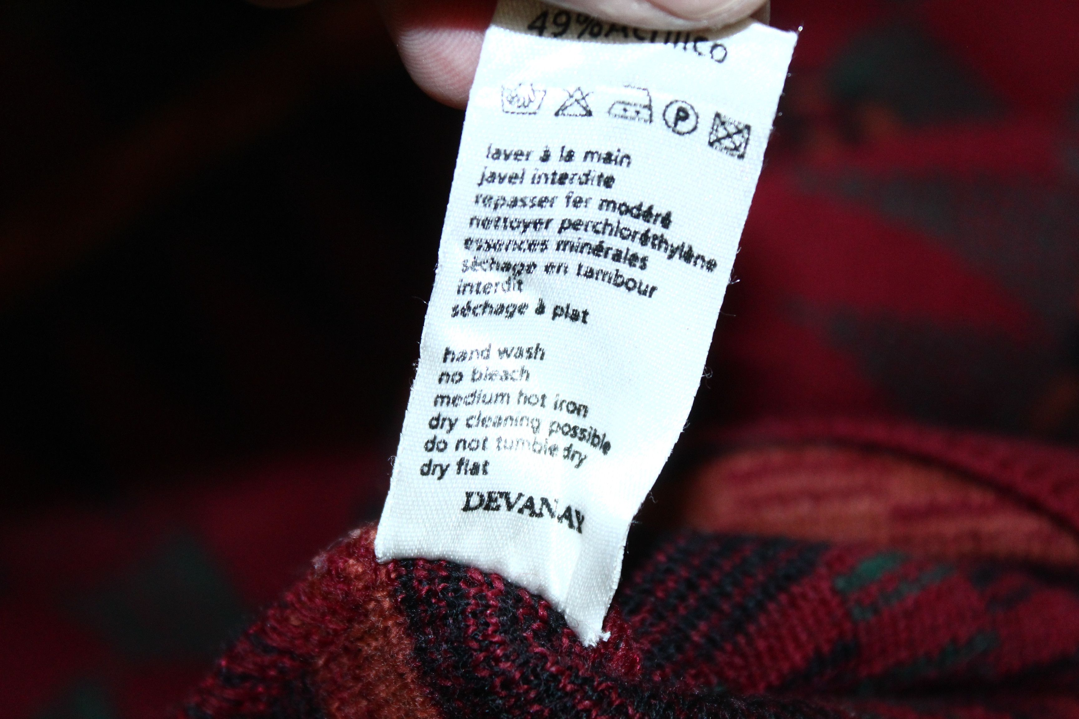 Lacoste 🔥80's Lacoste Tribes Pattern Wool Blend Knit Crew Sweater Size US L / EU 52-54 / 3 - 6 Thumbnail