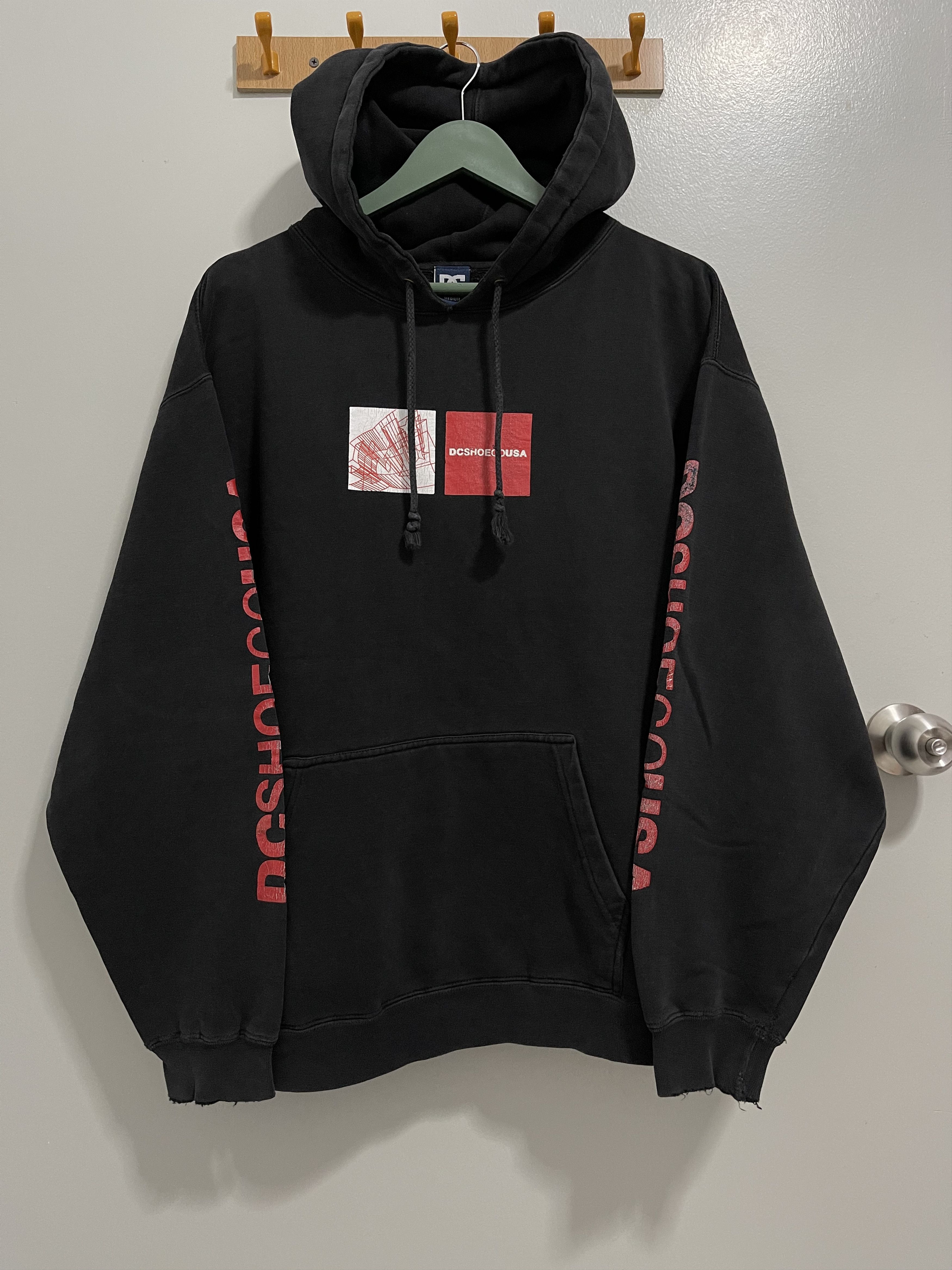 Vintage Dcshoecousa Box Logo Hoodie Distressed