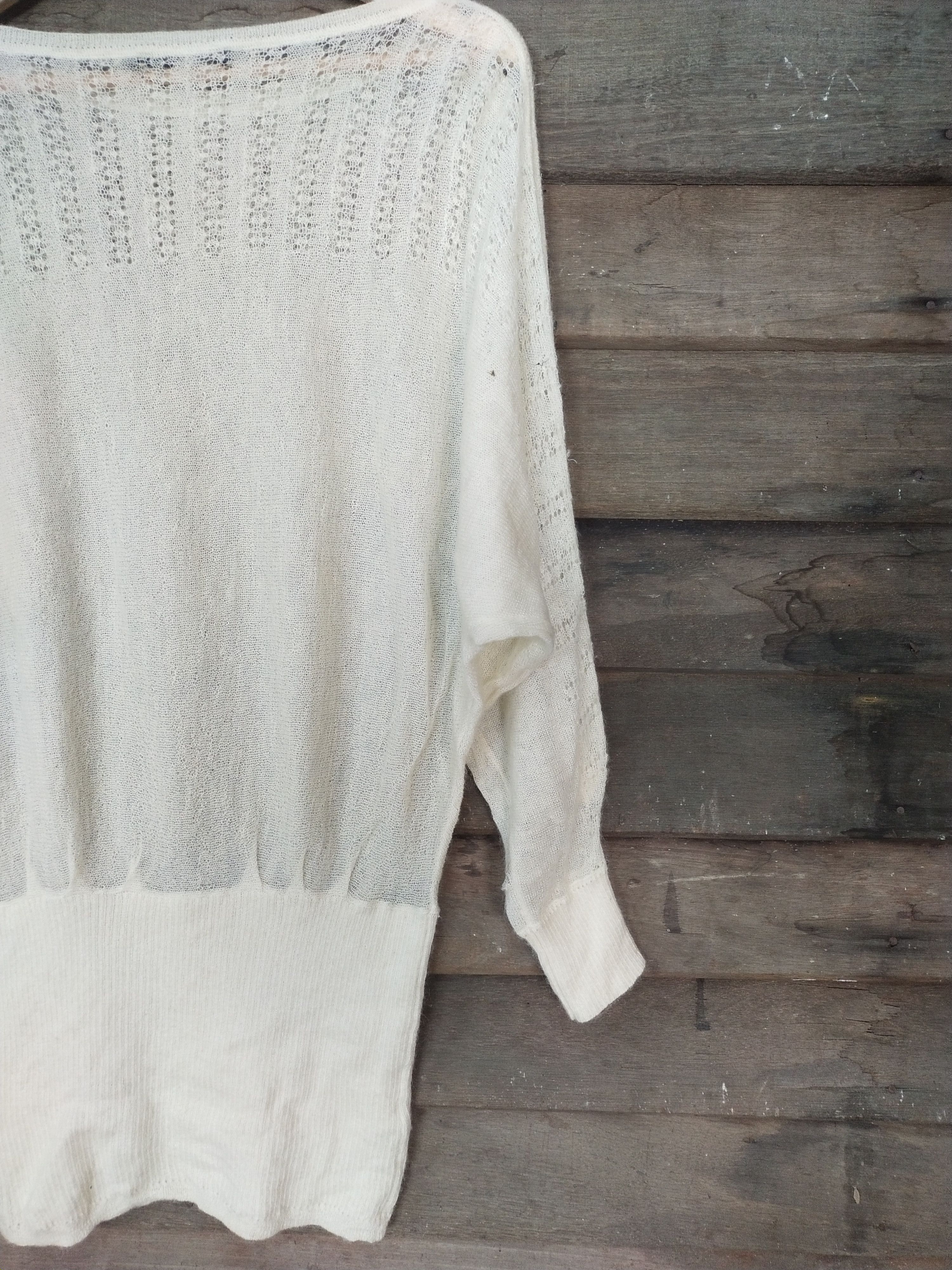 Donna Karan × Japanese Brand Donna Karan New York cream knitwear #S223 Size S / US 4 / IT 40 - 10 Thumbnail