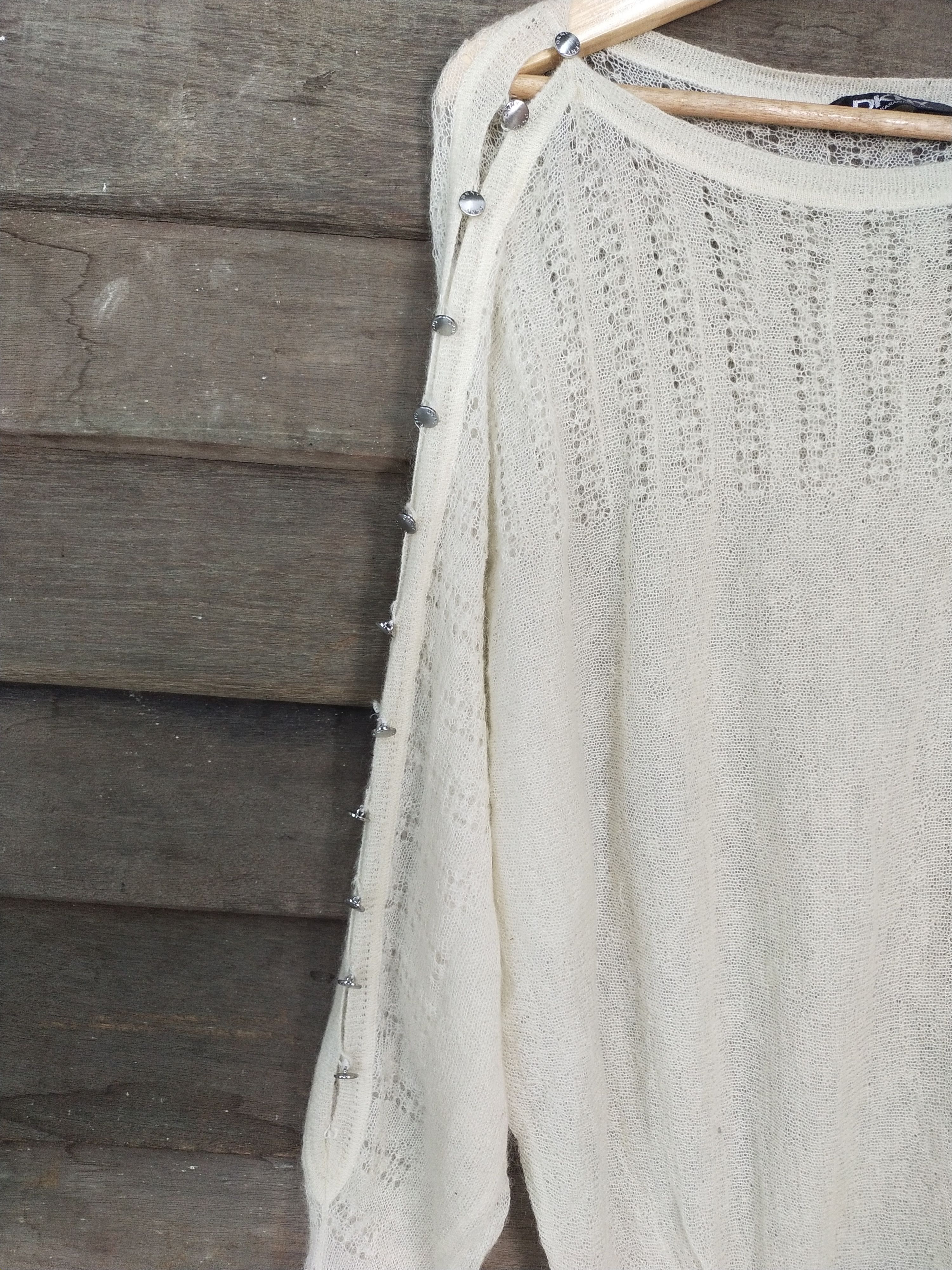 Donna Karan × Japanese Brand Donna Karan New York cream knitwear #S223 Size S / US 4 / IT 40 - 5 Thumbnail