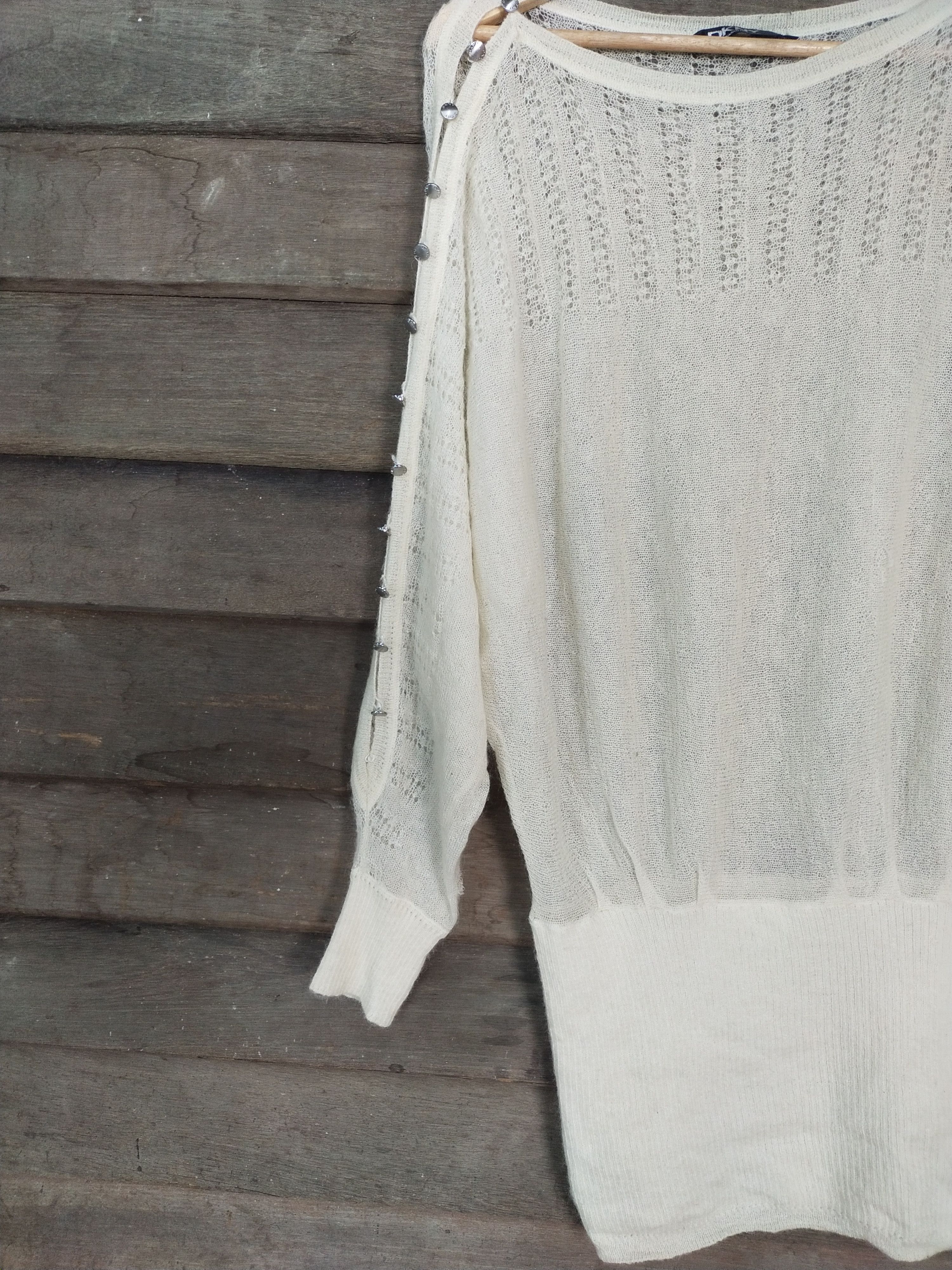 Donna Karan × Japanese Brand Donna Karan New York cream knitwear #S223 Size S / US 4 / IT 40 - 6 Thumbnail