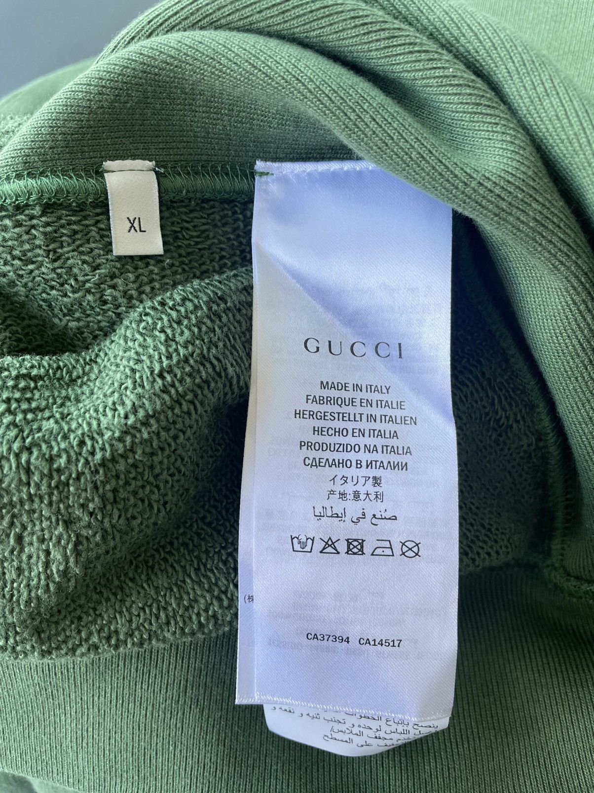 Gucci Rare Brand New Limited Super Runway Gucci Logo Heavy Hoodie Size US XXL / EU 58 / 5 - 9 Thumbnail
