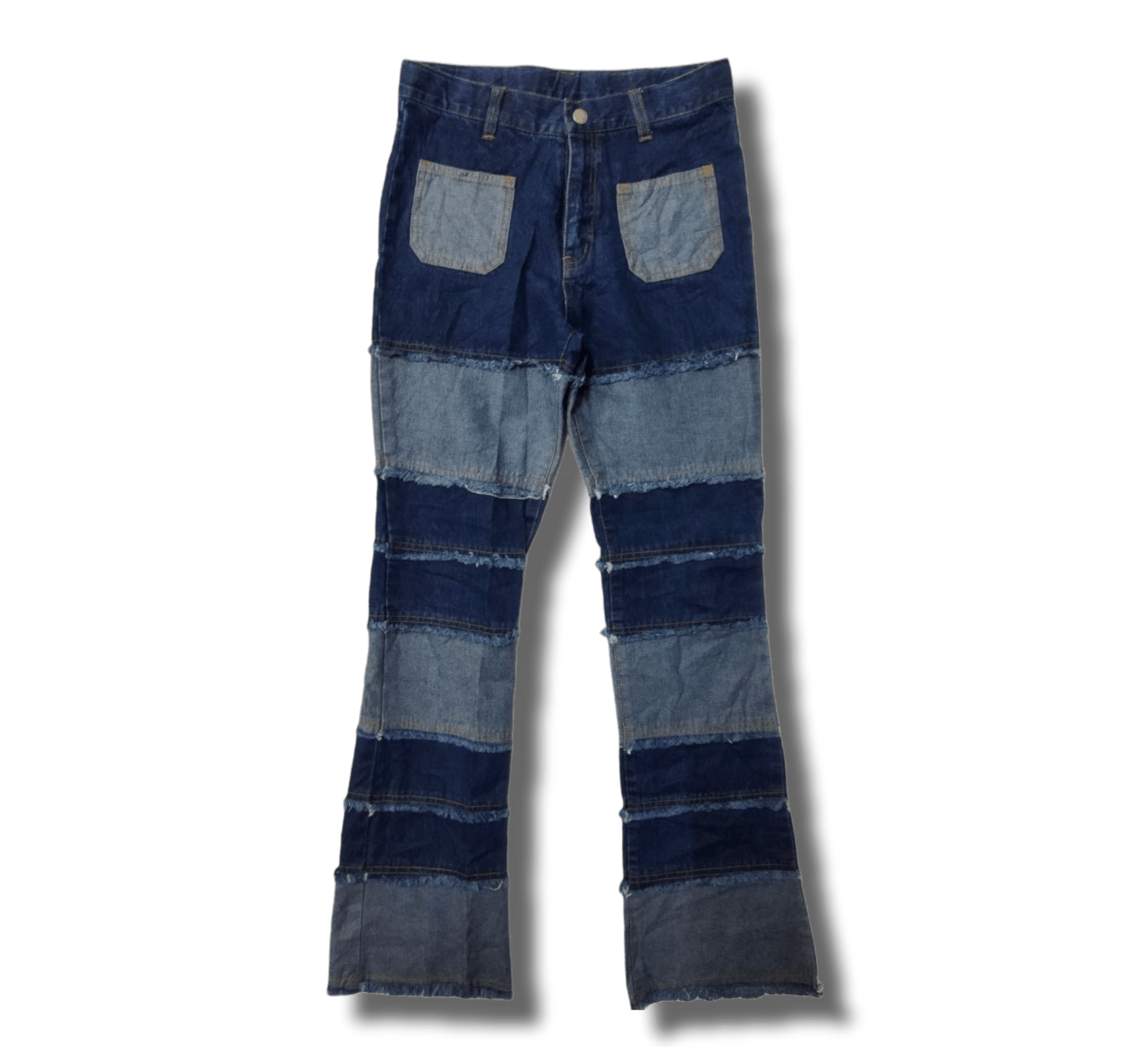 Japanese Brand Japanese Brand Hagi Blue Flared Jeans Size US 27 - 1 Thumbnail