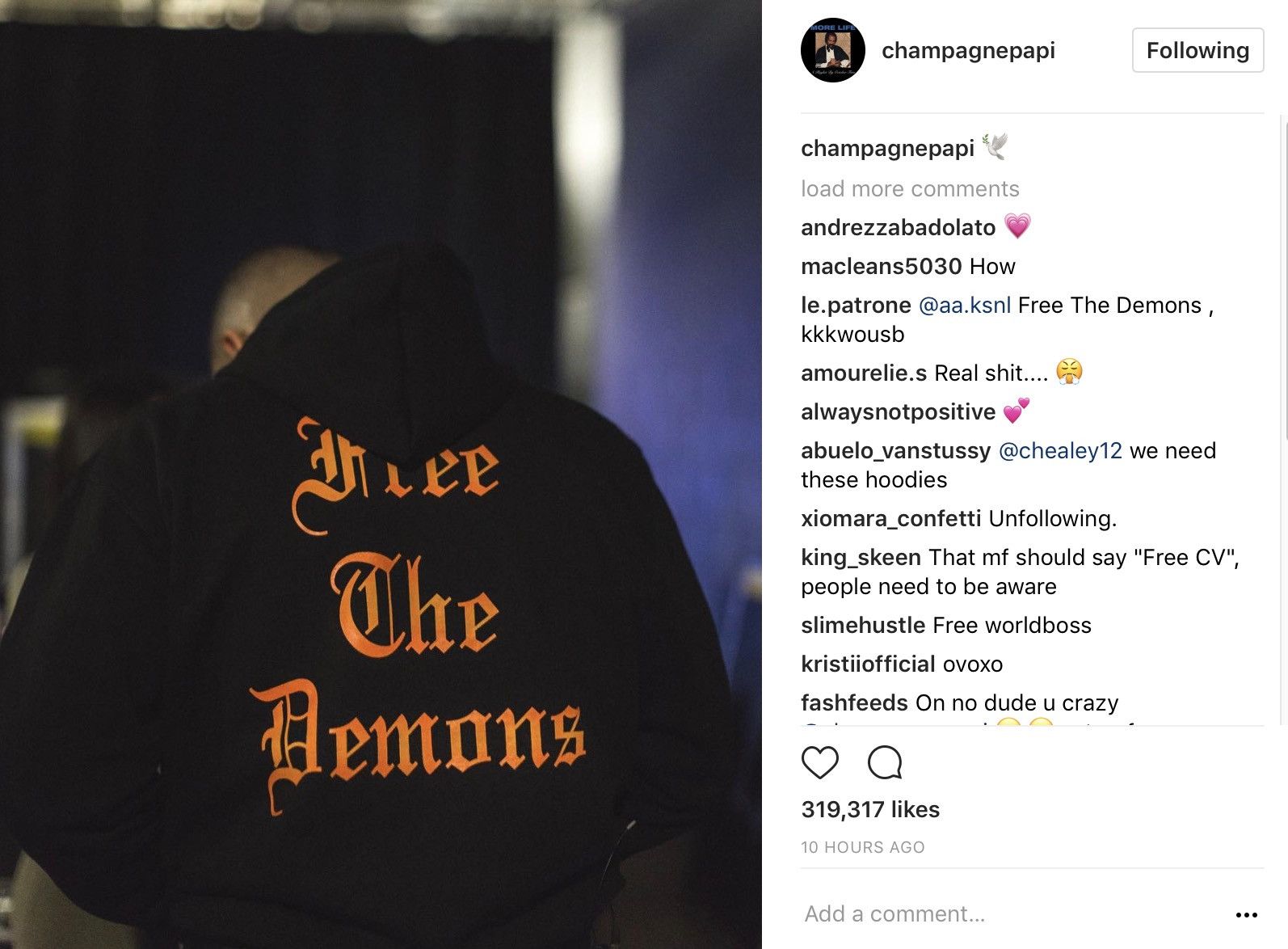 Drake OVO Free The Demons Hoodie FTD 🔥 Size US XL / EU 56 / 4 - 7 Thumbnail