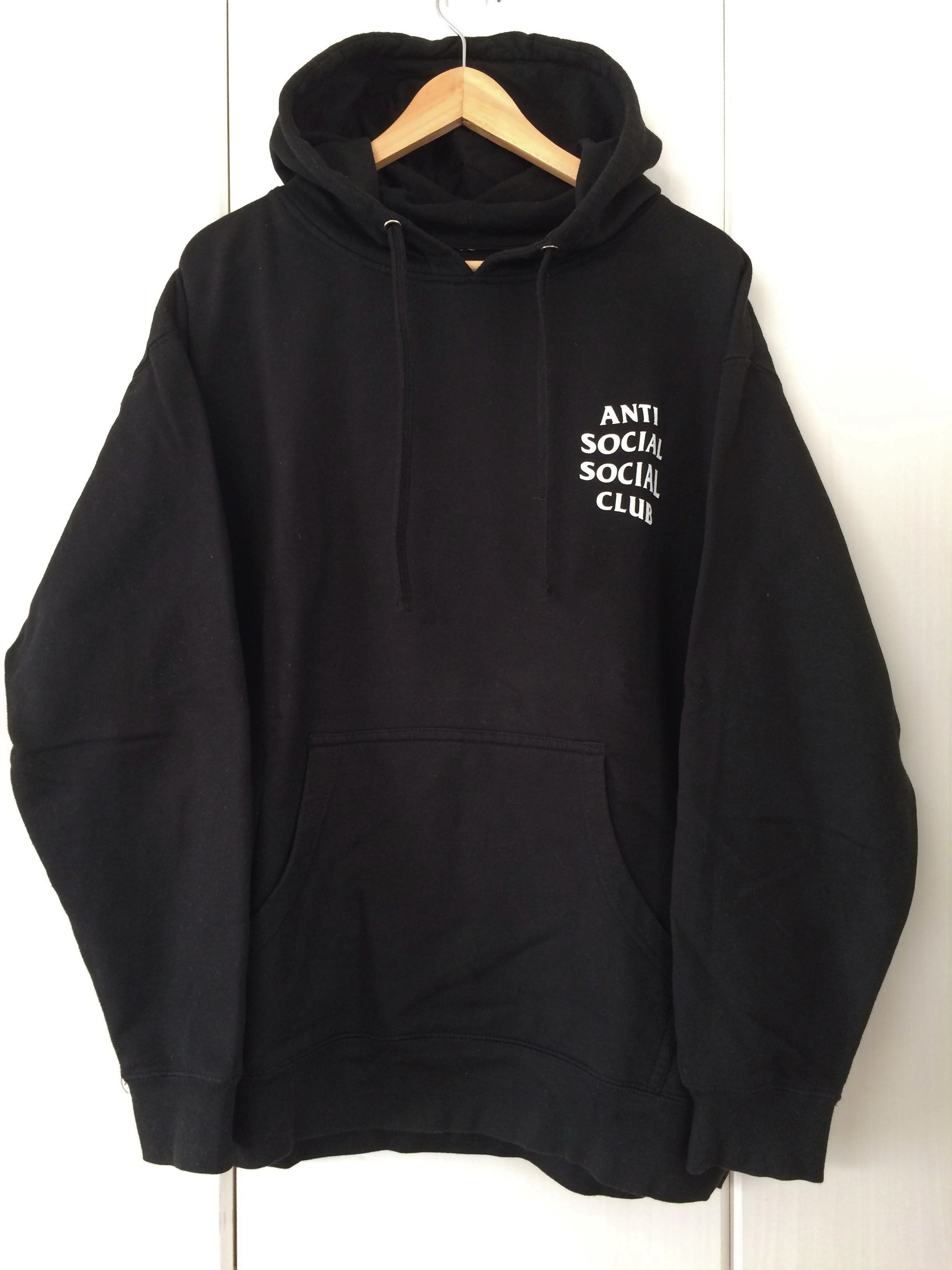 Anti Social Social Club 1st ASSC Mind Games Hoodie Black hooded pullover sweatshirt Grailed