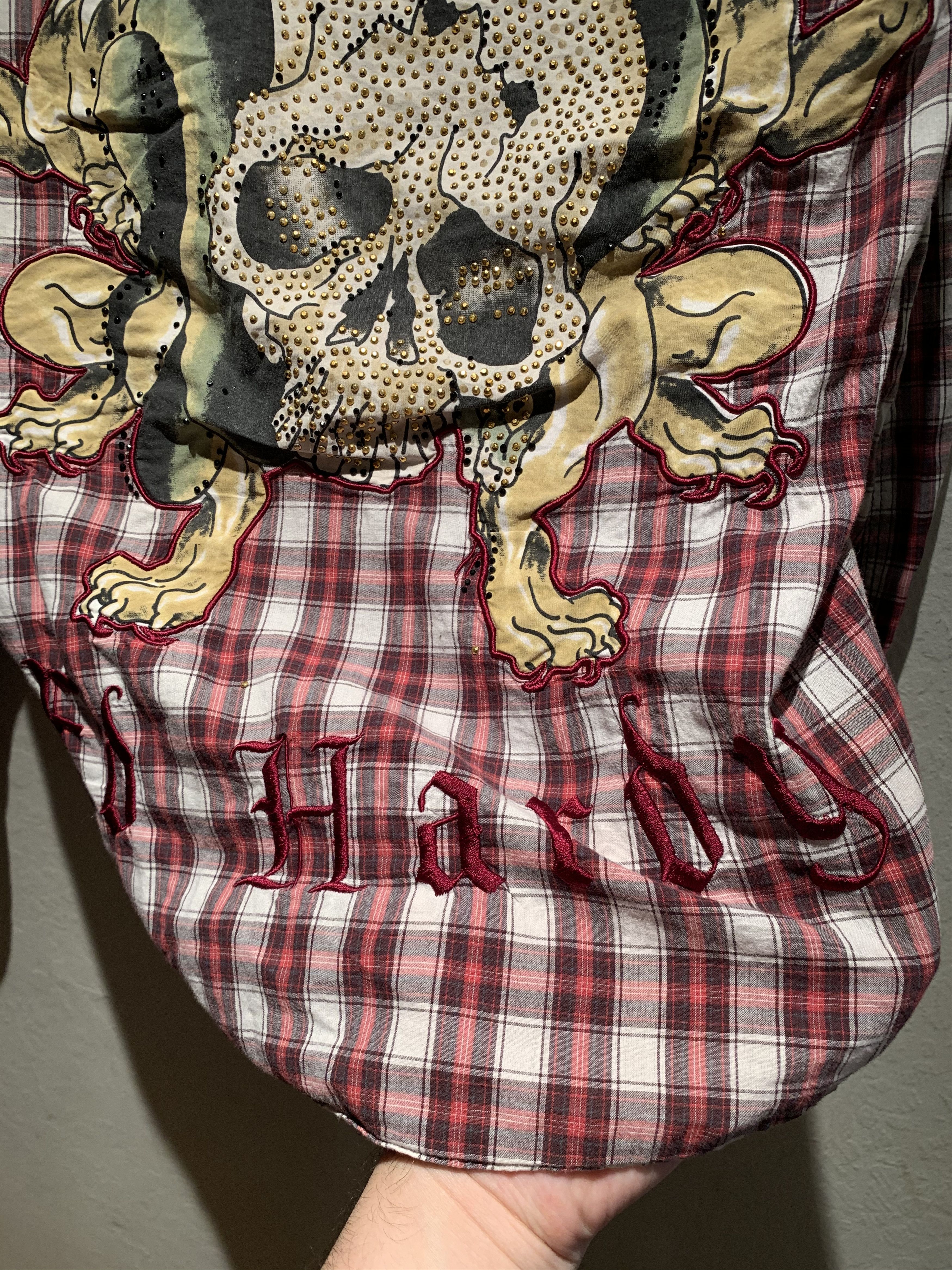 Ed Hardy *RARE* Vintage Ed Hardy Studded Embroidered Button Shirt - S Size US S / EU 44-46 / 1 - 7 Thumbnail