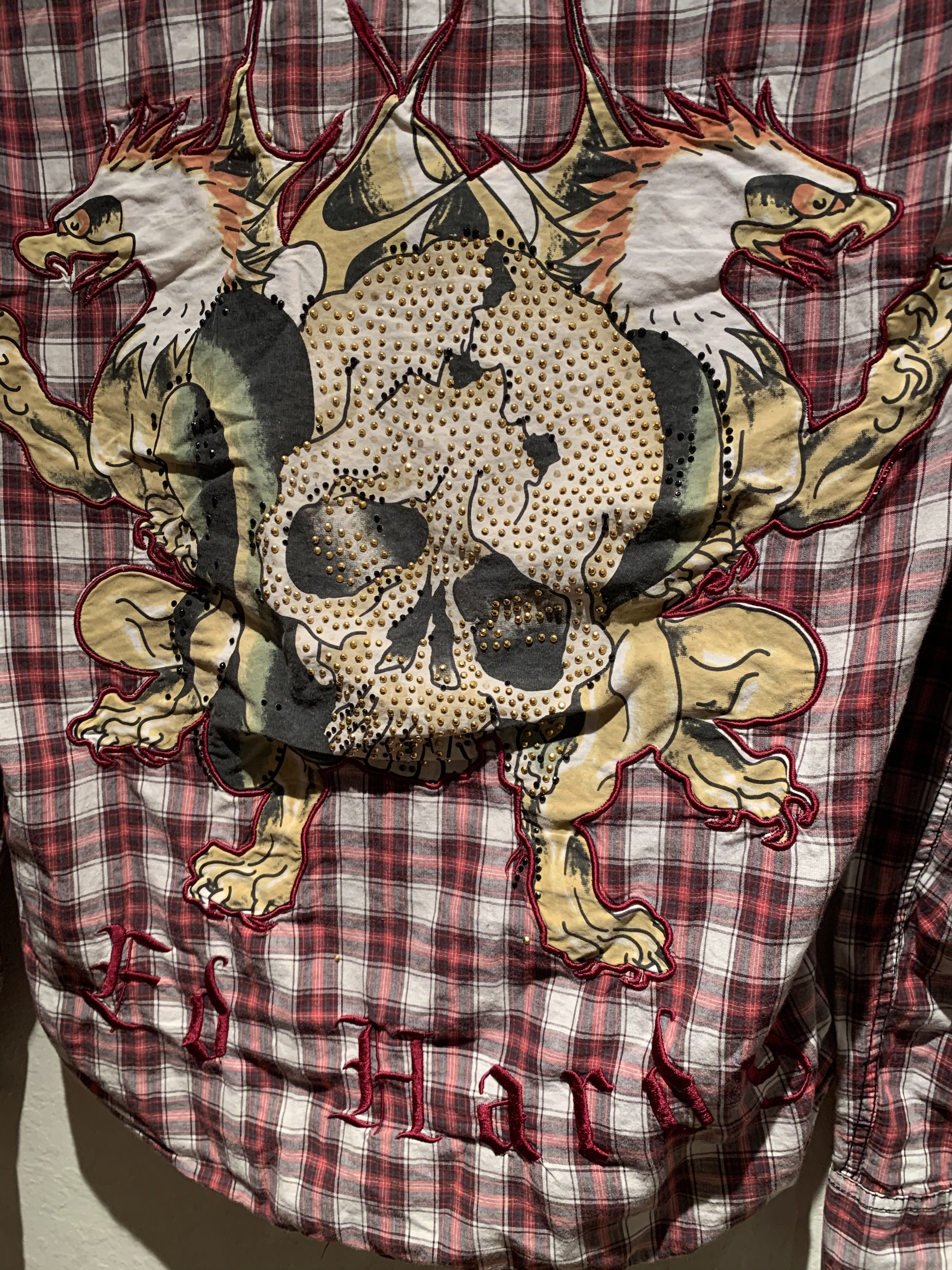 Ed Hardy *RARE* Vintage Ed Hardy Studded Embroidered Button Shirt - S Size US S / EU 44-46 / 1 - 3 Thumbnail