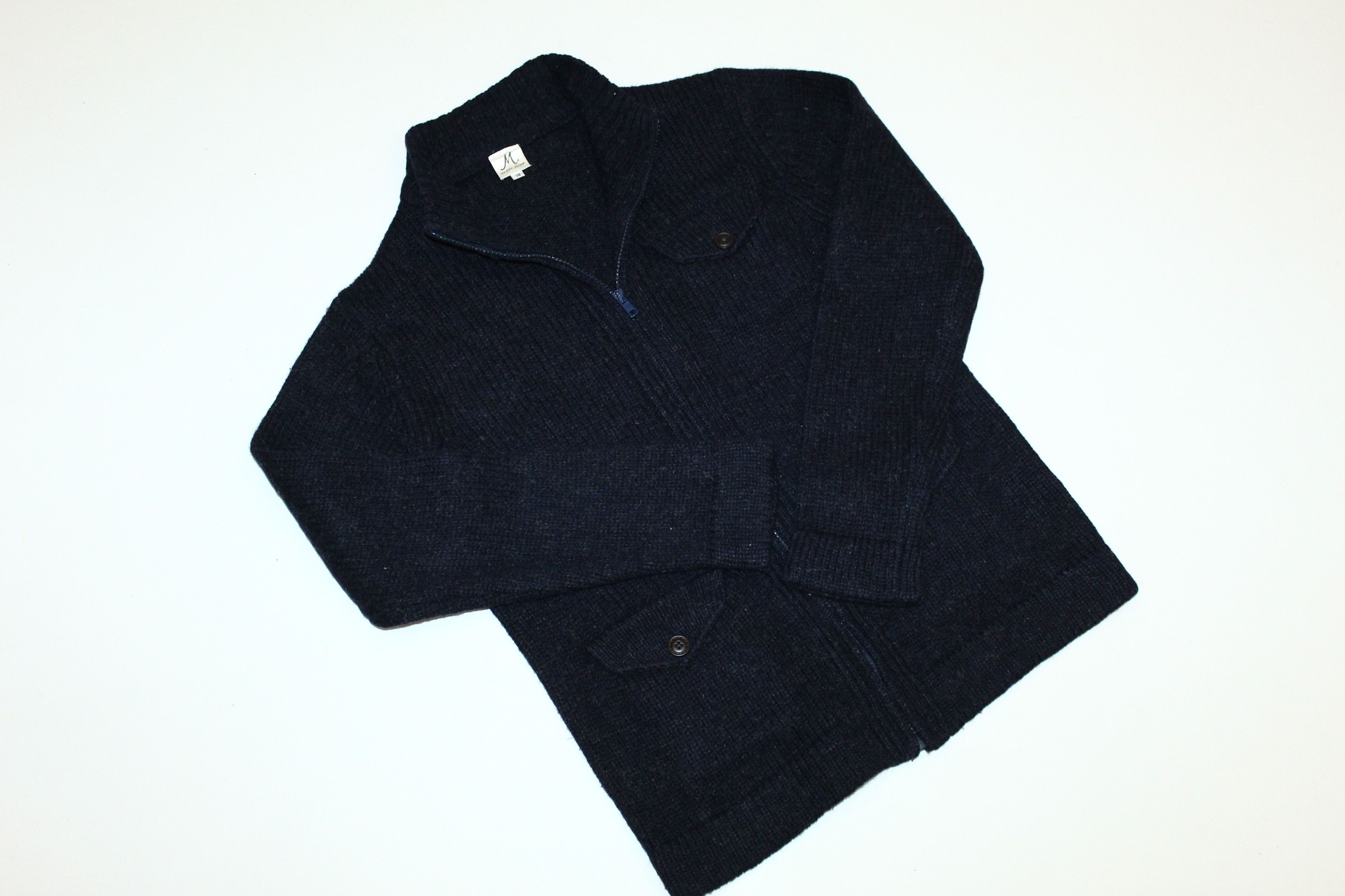 Japanese Brand VTG Majestic Legon Wool Rib Knit Zip Jacket Size US S / EU 44-46 / 1 - 6 Thumbnail