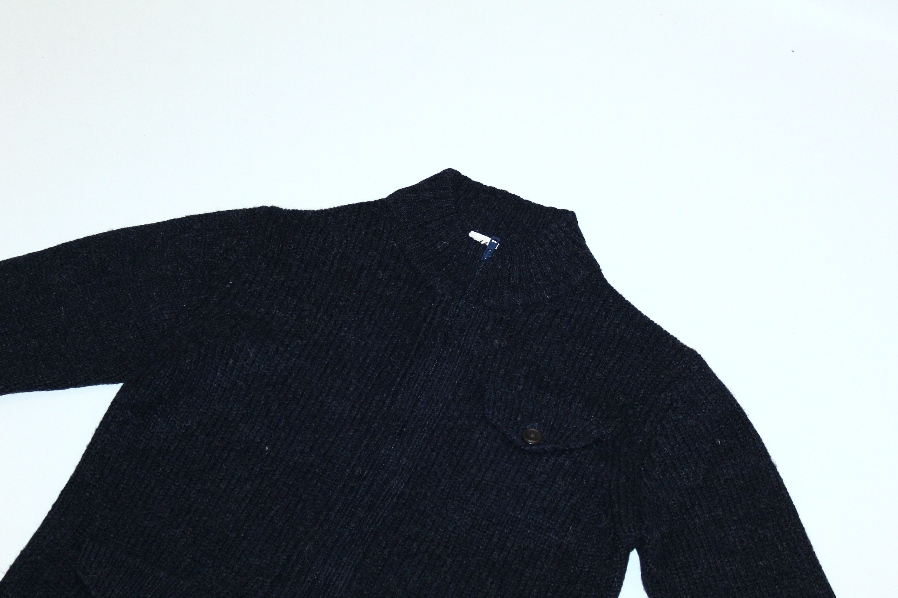 Japanese Brand VTG Majestic Legon Wool Rib Knit Zip Jacket Size US S / EU 44-46 / 1 - 3 Thumbnail