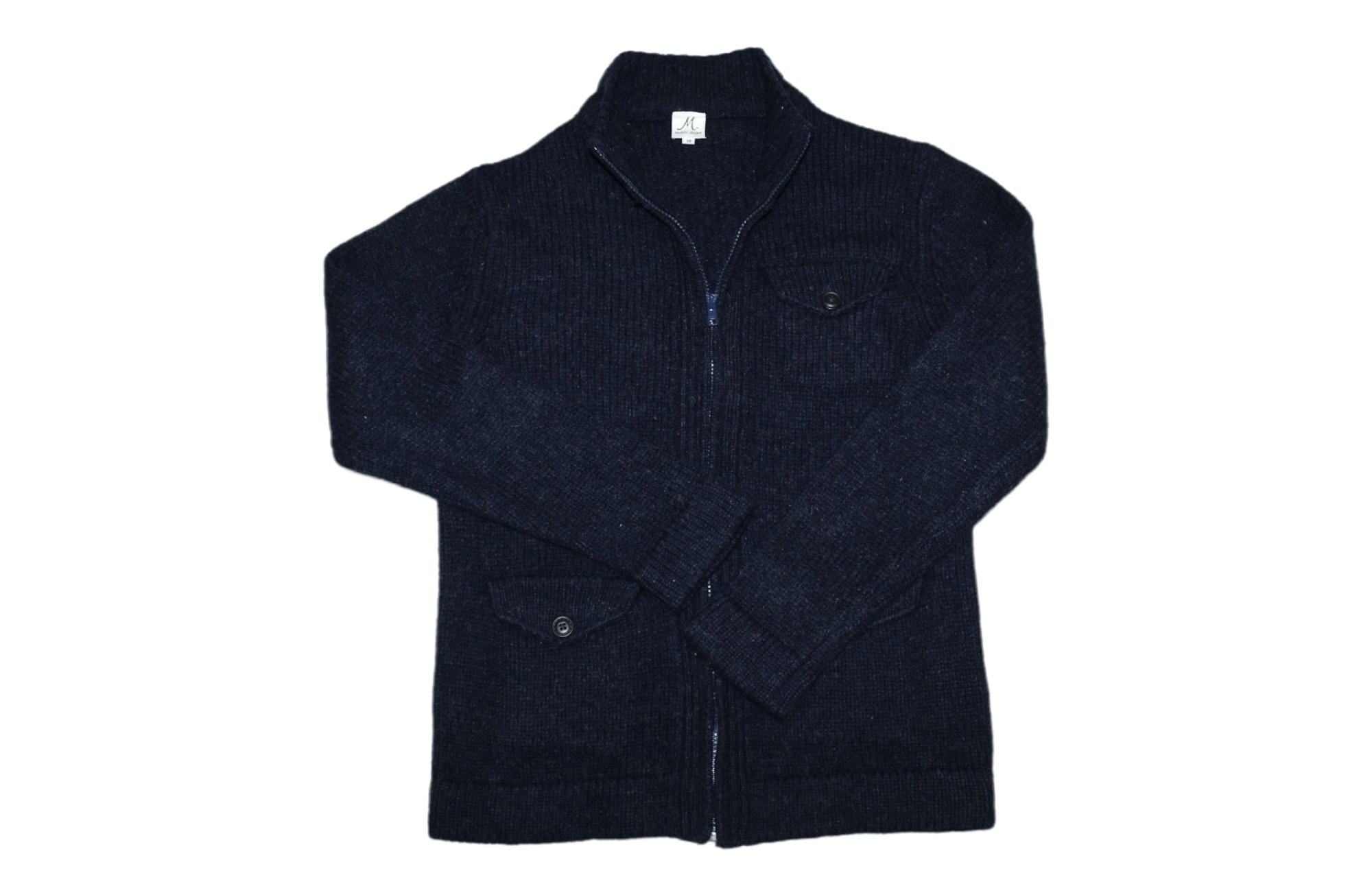 Japanese Brand VTG Majestic Legon Wool Rib Knit Zip Jacket Size US S / EU 44-46 / 1 - 1 Thumbnail