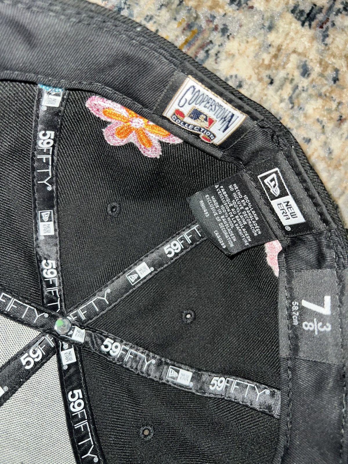 New Era Florida Marlins Flower Hat Pink Brim Sz 7 3/8 Size ONE SIZE - 4 Thumbnail