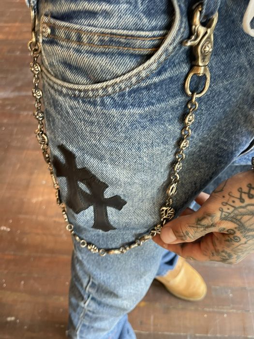 Chrome Hearts Chrome Hearts XL Wallet Chain SPELL OUT SOLID SILVER !! Grailed