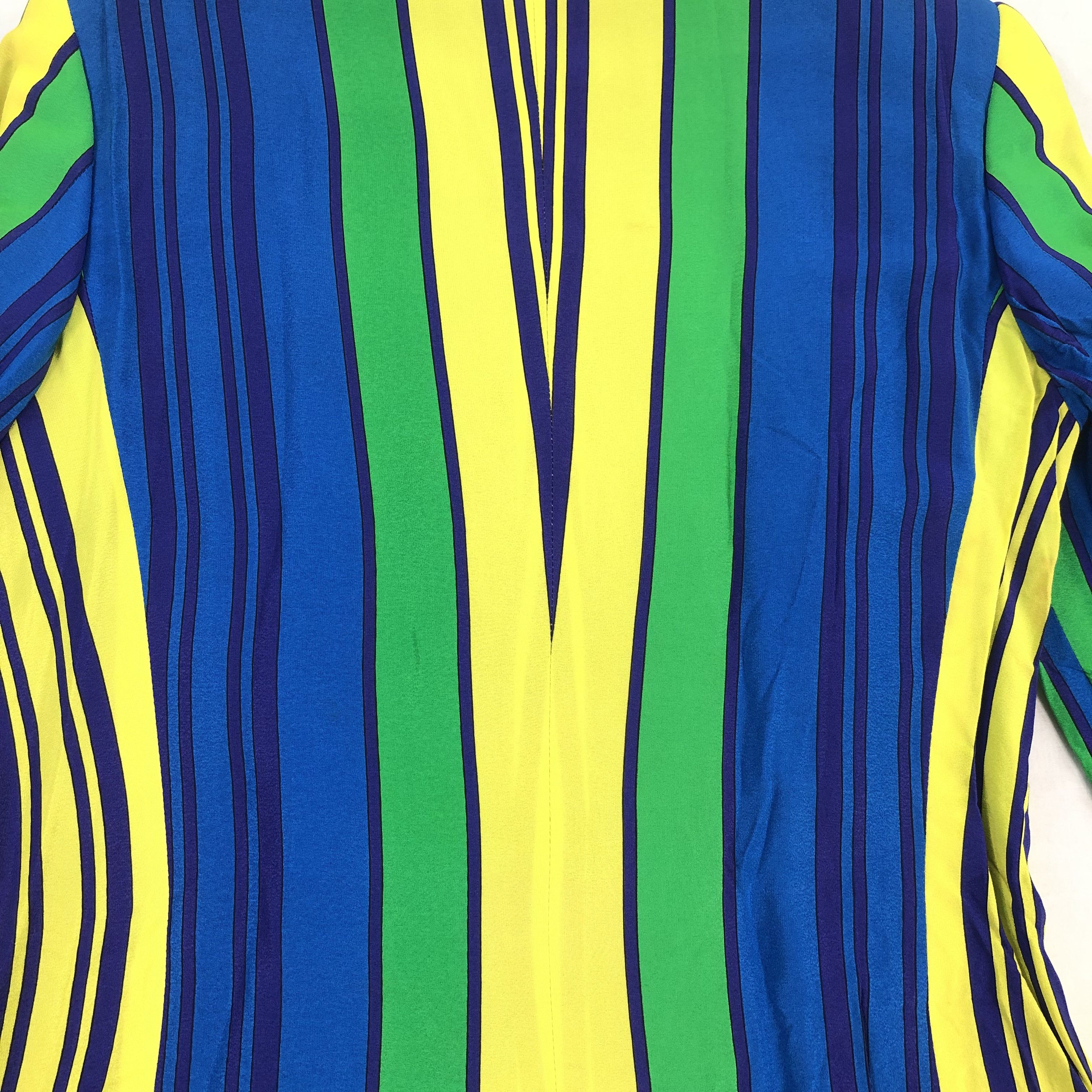 Versace INSTANTE VERSACE Multicolor Stripe Women Blazer Size S / US 4 / IT 40 - 7 Thumbnail