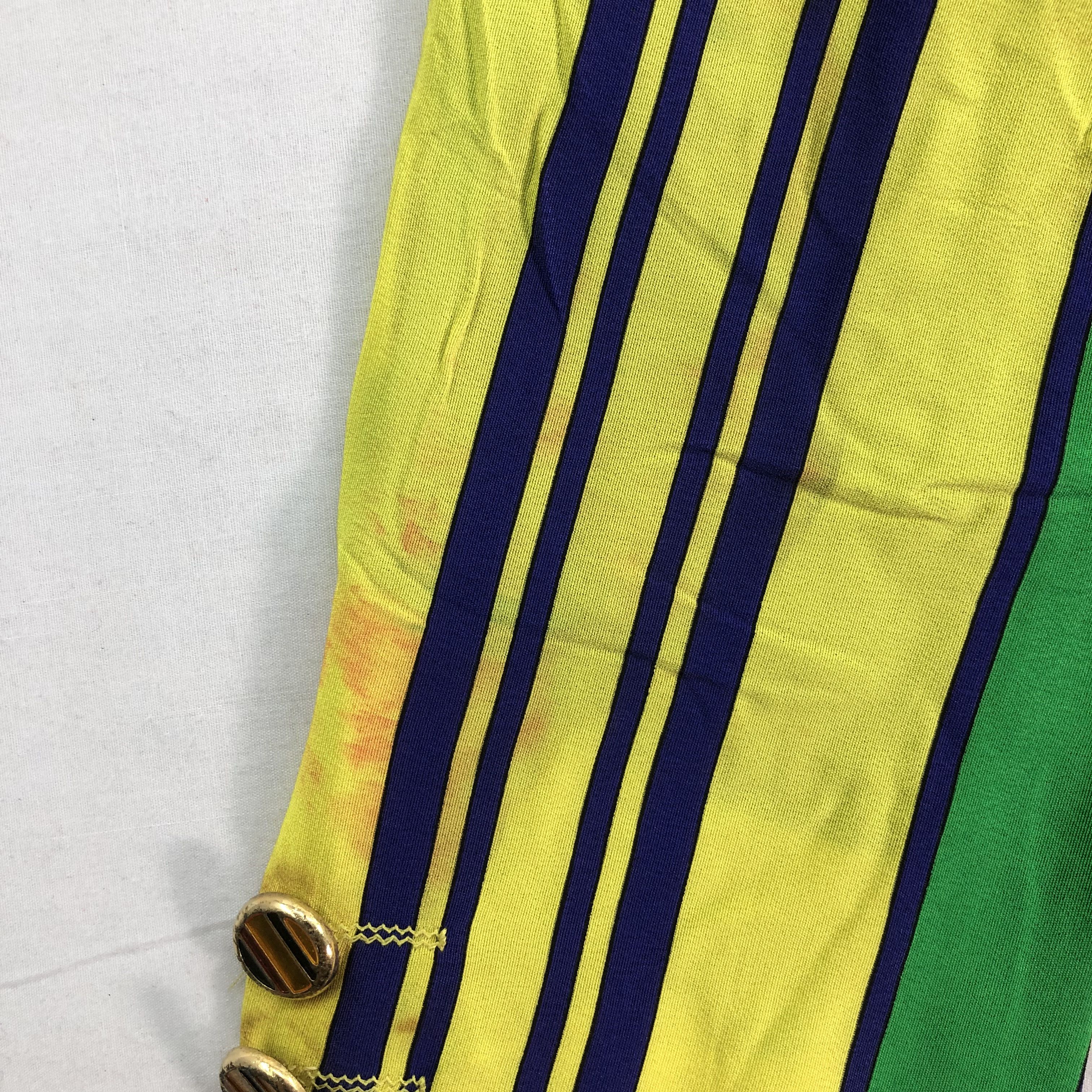 Versace INSTANTE VERSACE Multicolor Stripe Women Blazer Size S / US 4 / IT 40 - 10 Thumbnail
