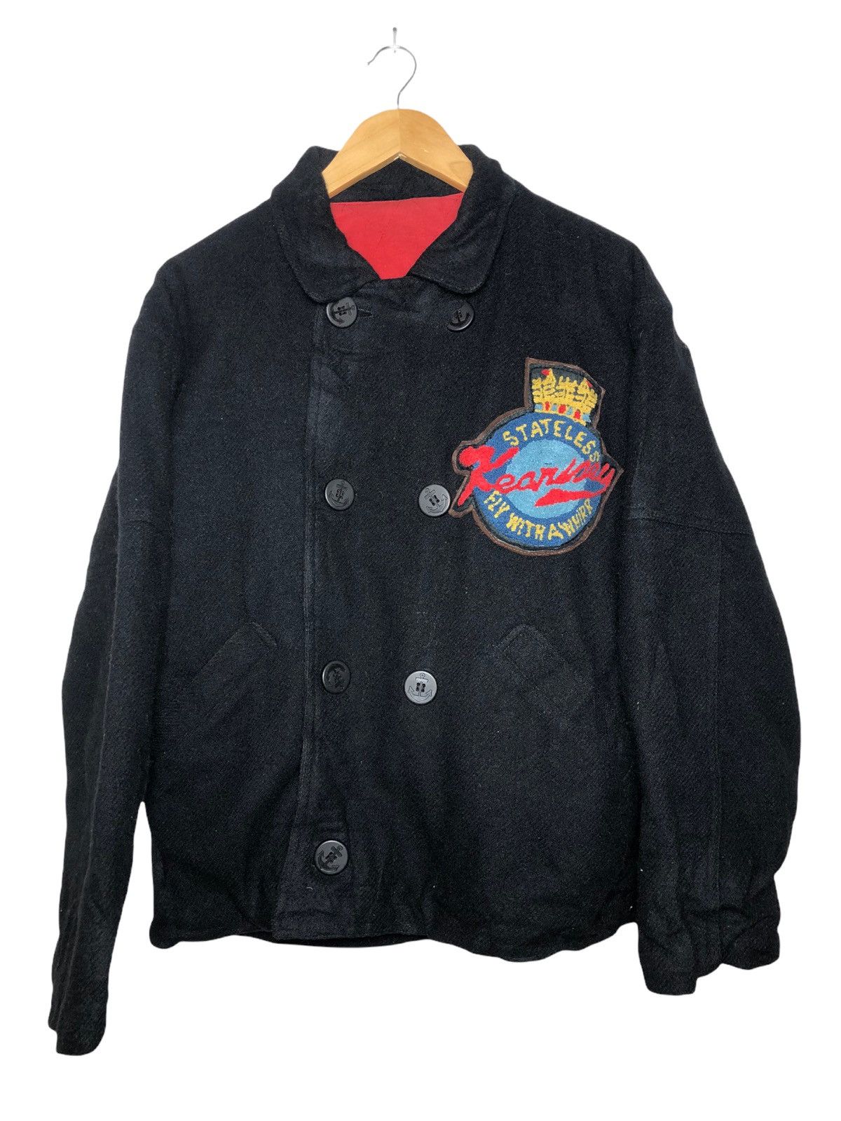 If Six Was Nine Vintage 90s Kearny house Stateleass Aviator wool jacket Size US L / EU 52-54 / 3 - 2 Thumbnail
