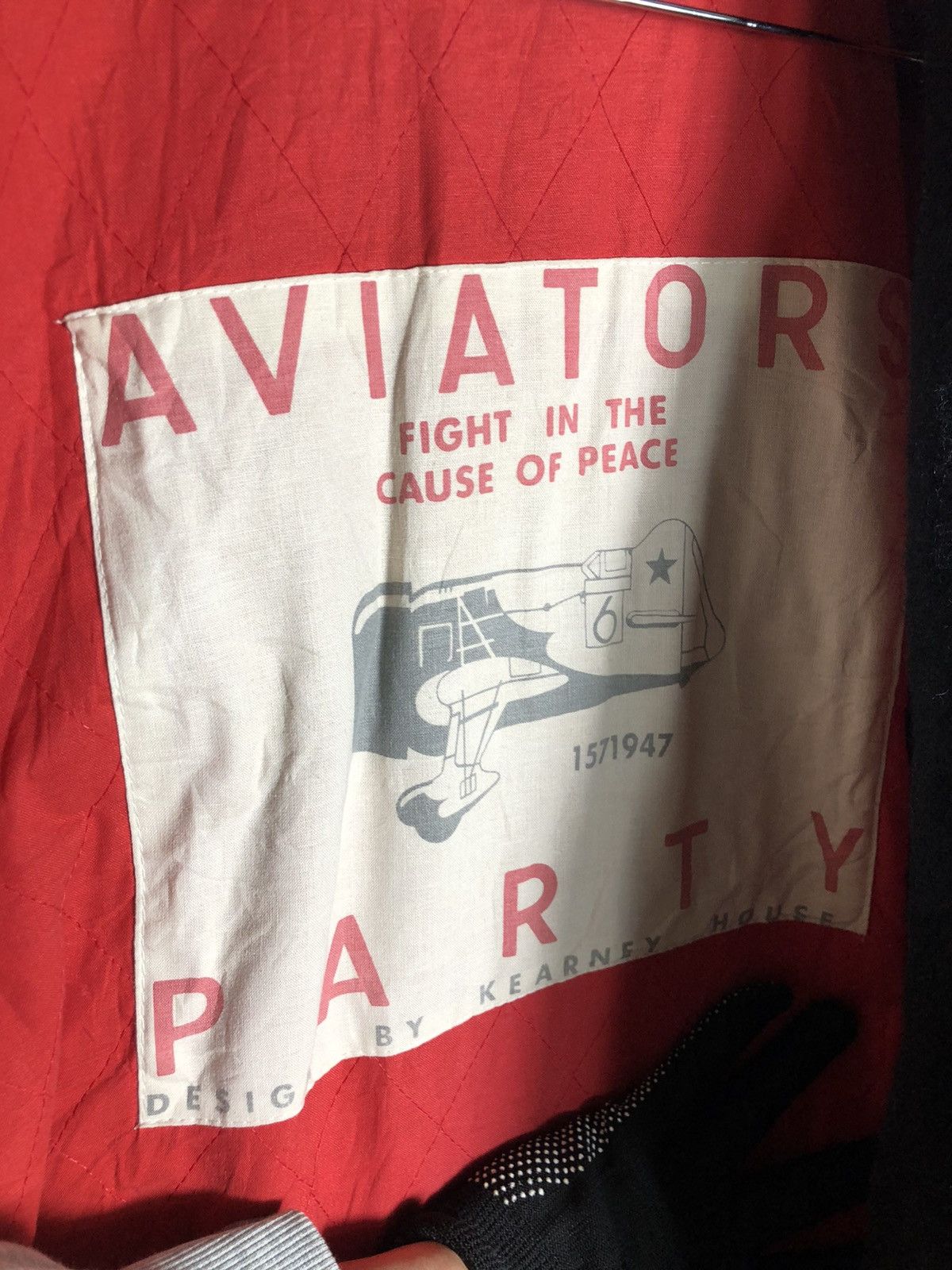 If Six Was Nine Vintage 90s Kearny house Stateleass Aviator wool jacket Size US L / EU 52-54 / 3 - 8 Thumbnail