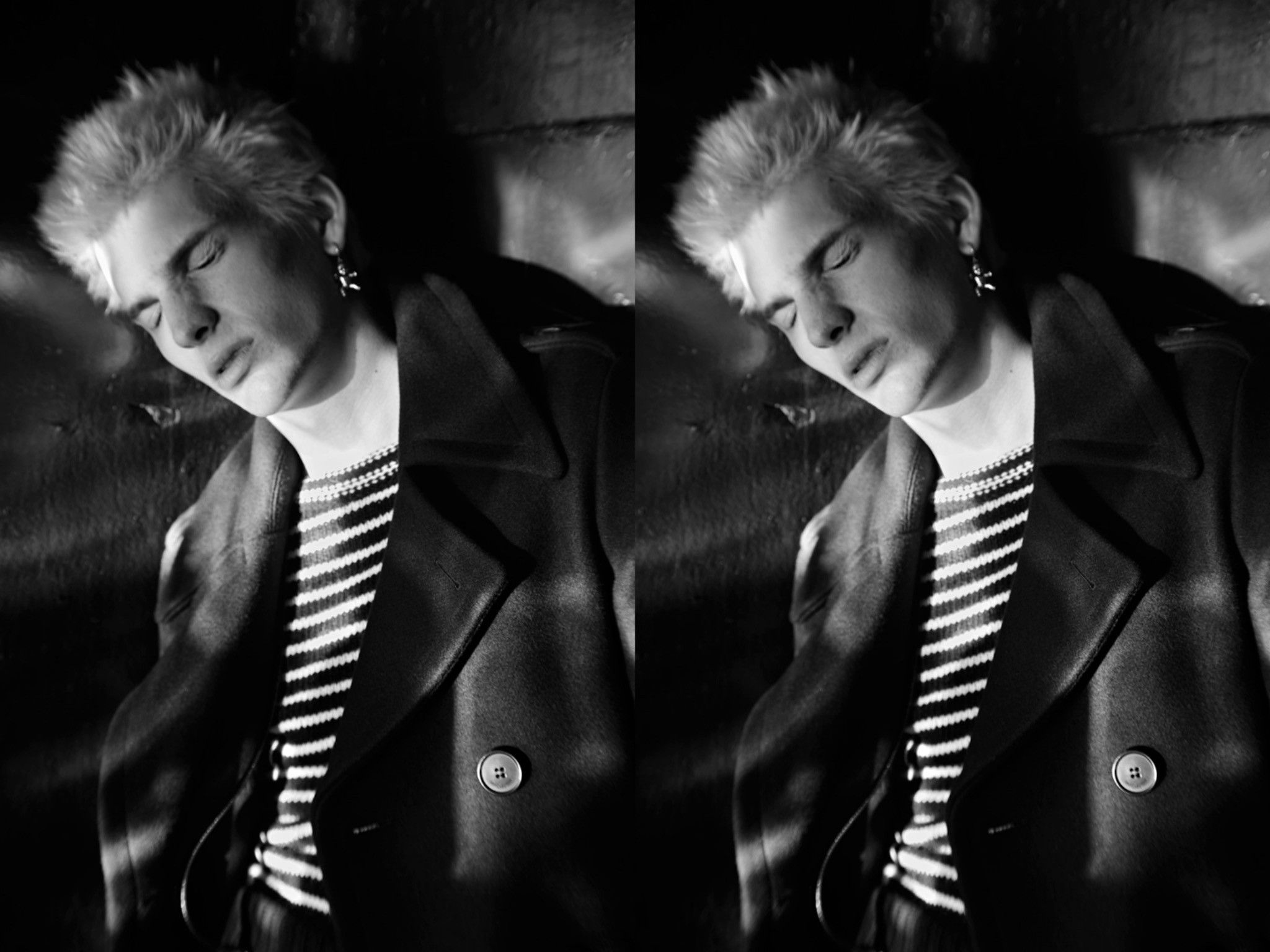 Saint laurent caban coat sales