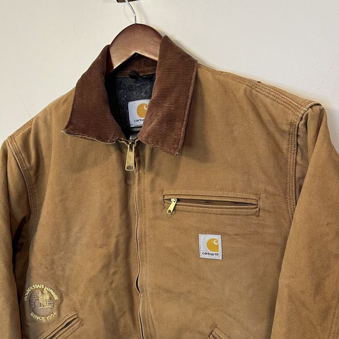 Vintage Carhartt Blanket Lined Detroit Jacket J01 40 Medium Brown | Grailed