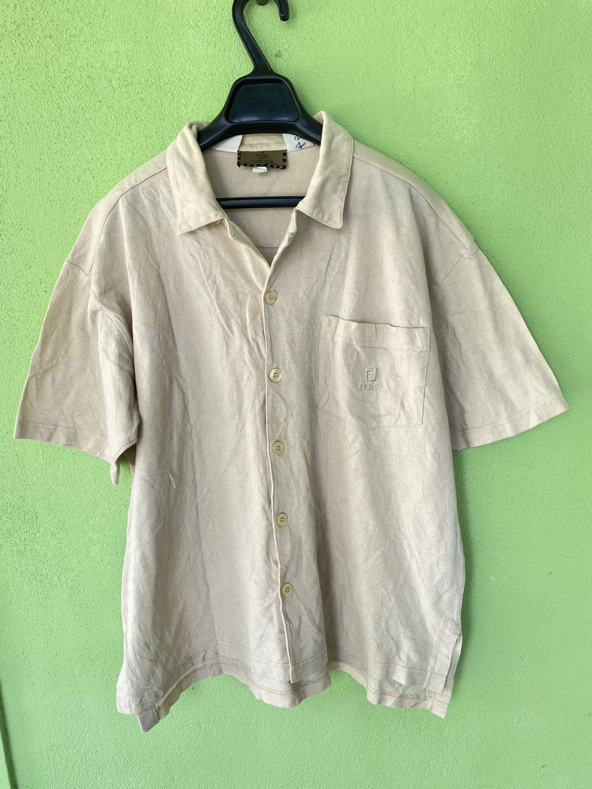 Fendi VINTAGE FENDI LOGO BUTTON DOWN Size US L / EU 52-54 / 3 - 2 Thumbnail