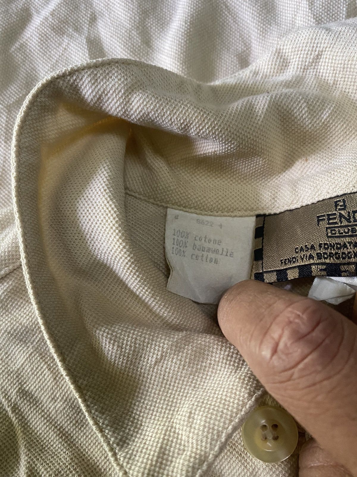 Fendi VINTAGE FENDI LOGO BUTTON DOWN Size US L / EU 52-54 / 3 - 8 Thumbnail