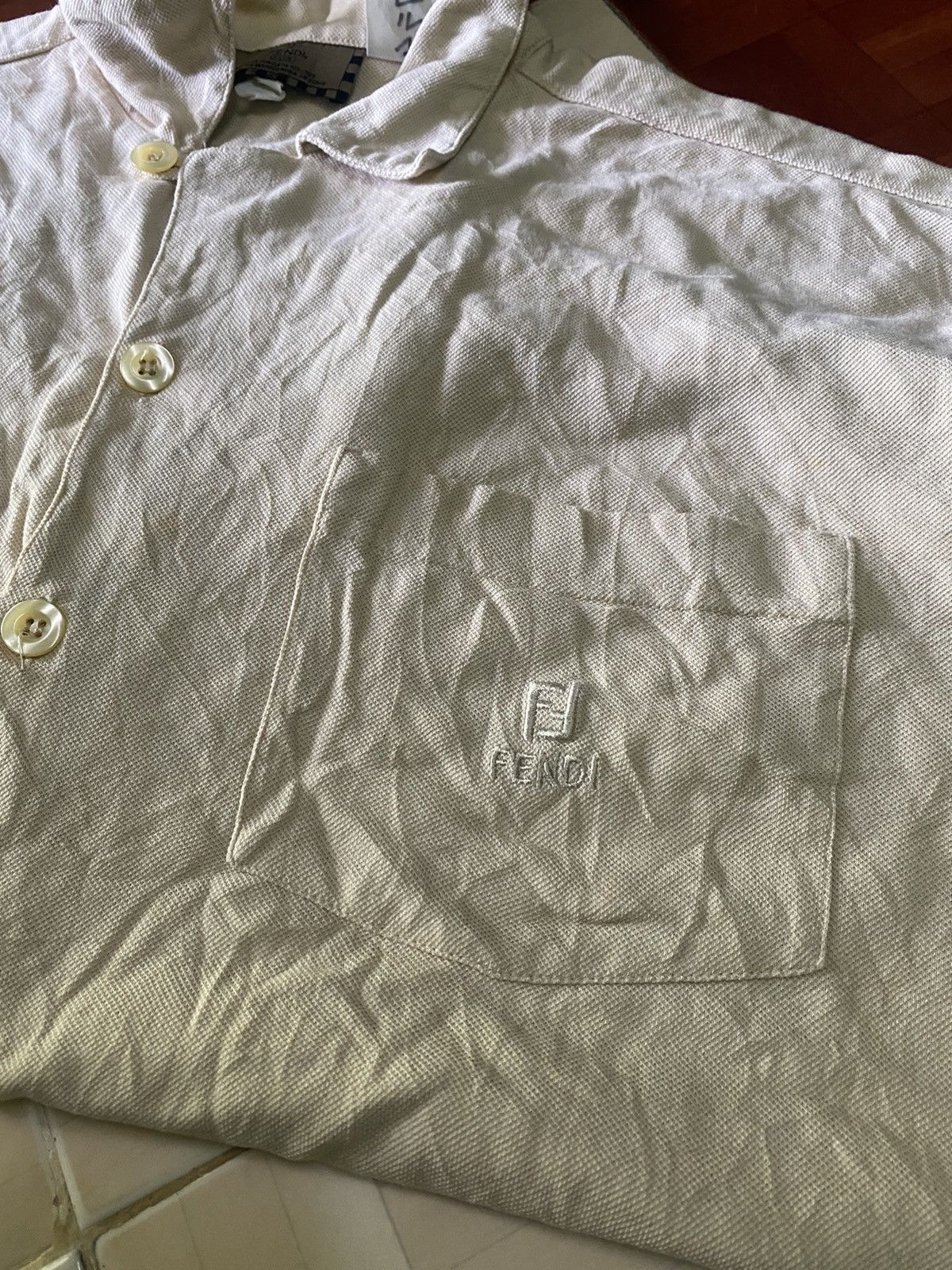 Fendi VINTAGE FENDI LOGO BUTTON DOWN Size US L / EU 52-54 / 3 - 7 Thumbnail