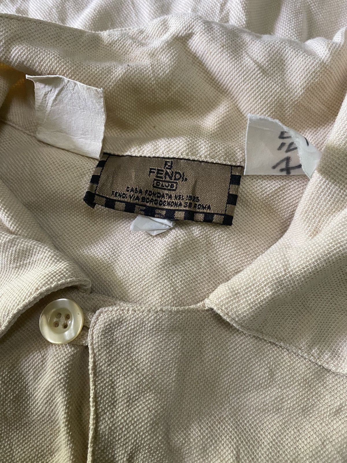 Fendi VINTAGE FENDI LOGO BUTTON DOWN Size US L / EU 52-54 / 3 - 9 Thumbnail