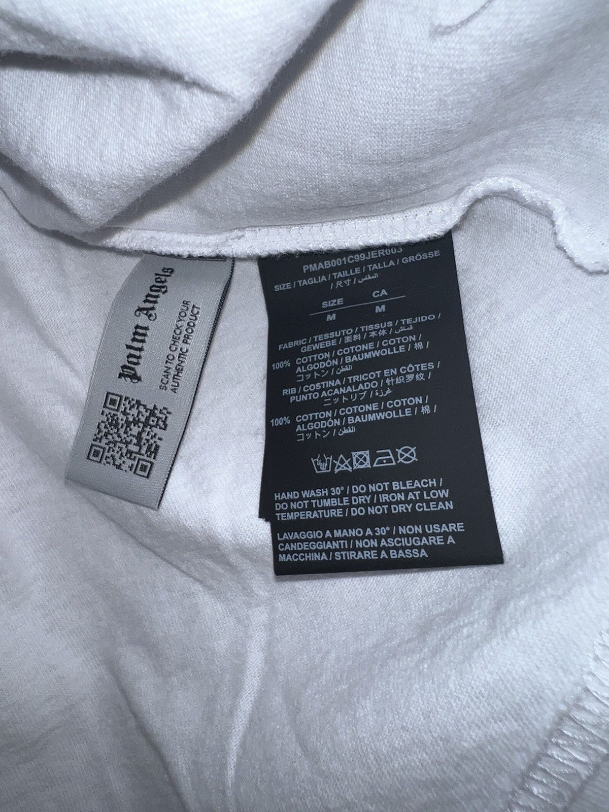 Palm Angels PALM ANGELS DOUBLED LOGO T-SHIRT SZM Size US M / EU 48-50 / 2 - 3 Thumbnail