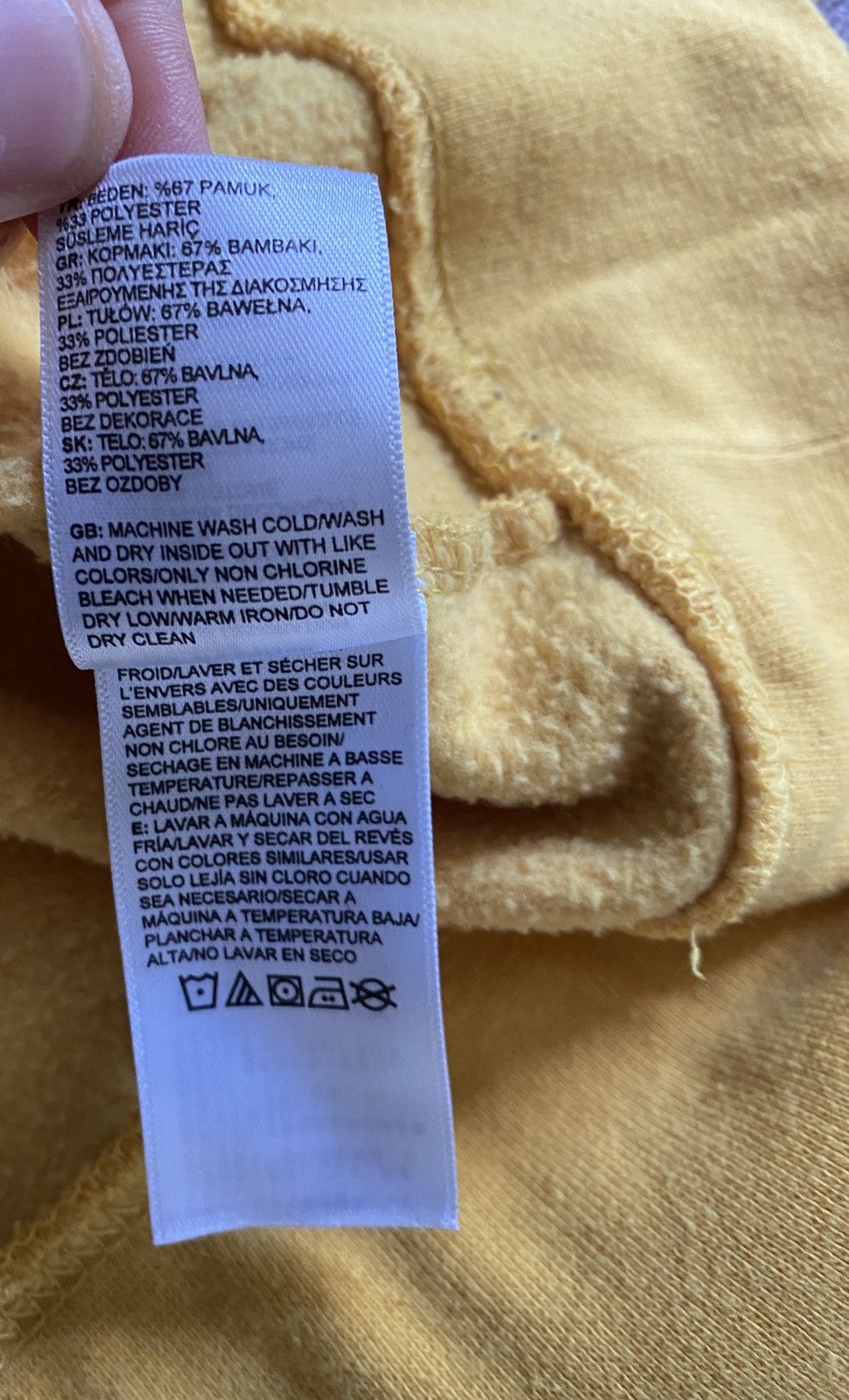 The North Face The North Face Yellow Hoodie Sweatshirt Size US M / EU 48-50 / 2 - 11 Thumbnail
