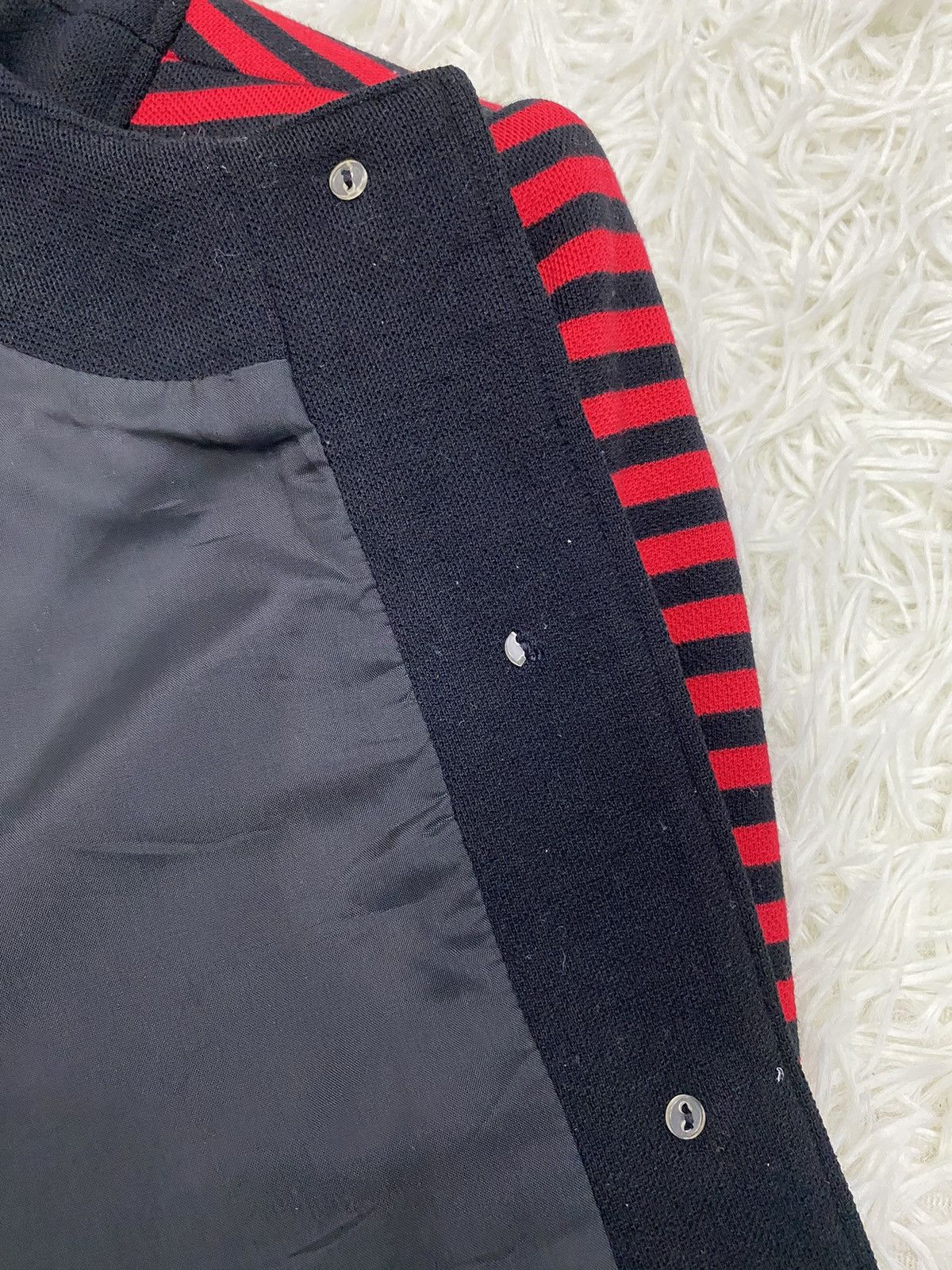 Givenchy Vintage Givenchy Wool Button Up Stripes Top Size M / US 6-8 / IT 42-44 - 9 Thumbnail