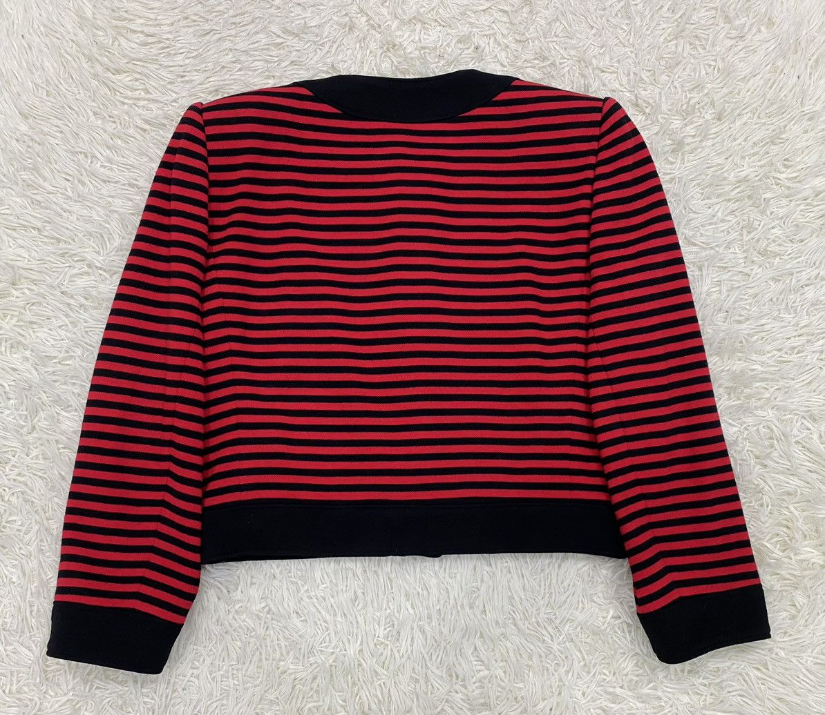 Givenchy Vintage Givenchy Wool Button Up Stripes Top Size M / US 6-8 / IT 42-44 - 4 Thumbnail