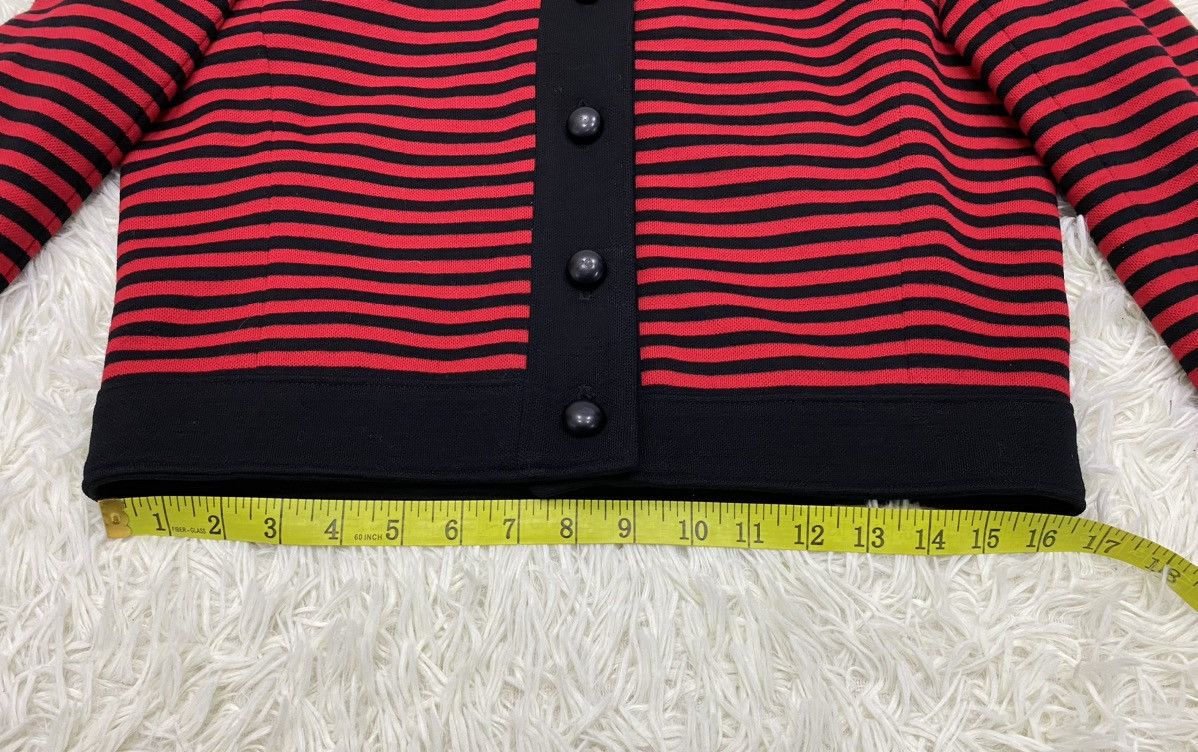 Givenchy Vintage Givenchy Wool Button Up Stripes Top Size M / US 6-8 / IT 42-44 - 16 Thumbnail