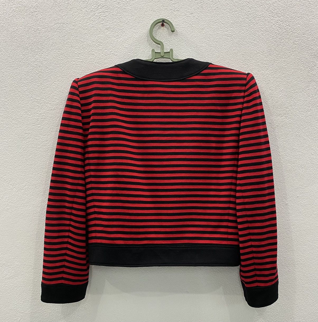 Givenchy Vintage Givenchy Wool Button Up Stripes Top Size M / US 6-8 / IT 42-44 - 2 Thumbnail