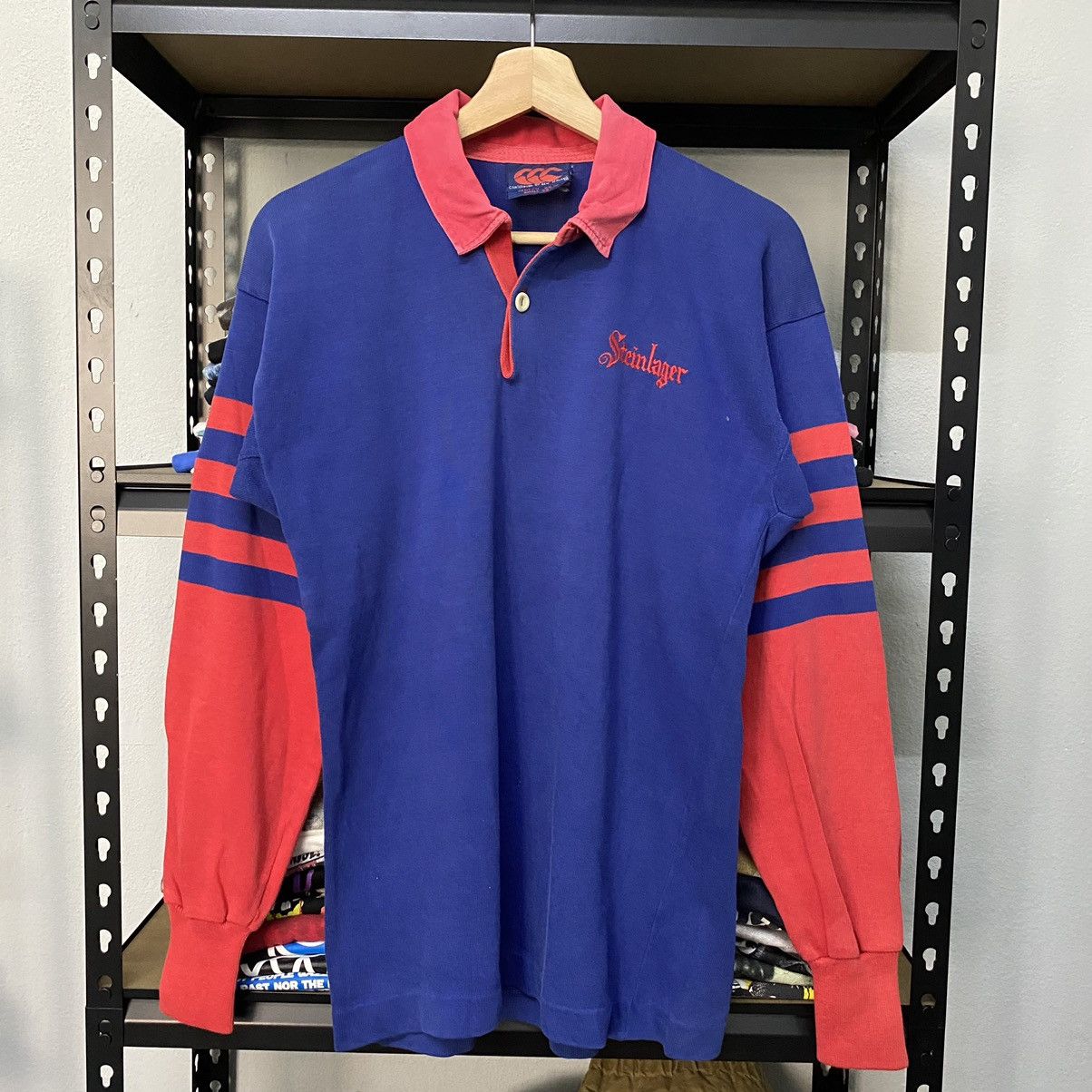 Vintage Canterbury Of New Zealand Steinlager Rugby Polo