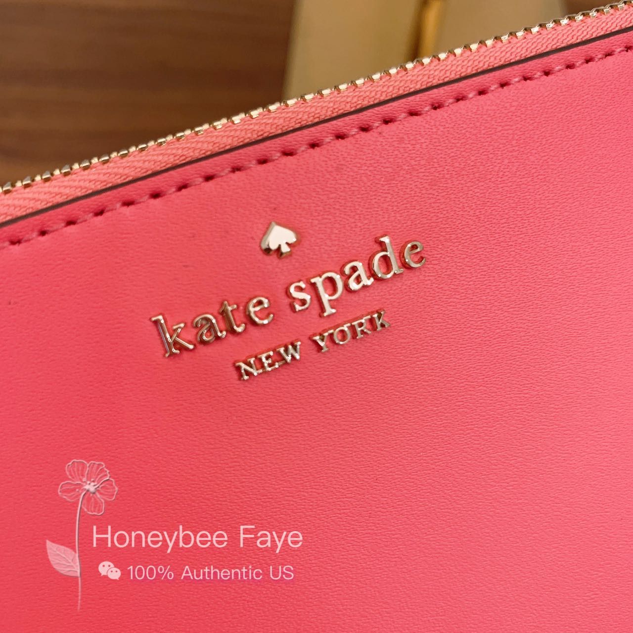 Kate Spade Staci wild strawberries large slim bifold wallet store