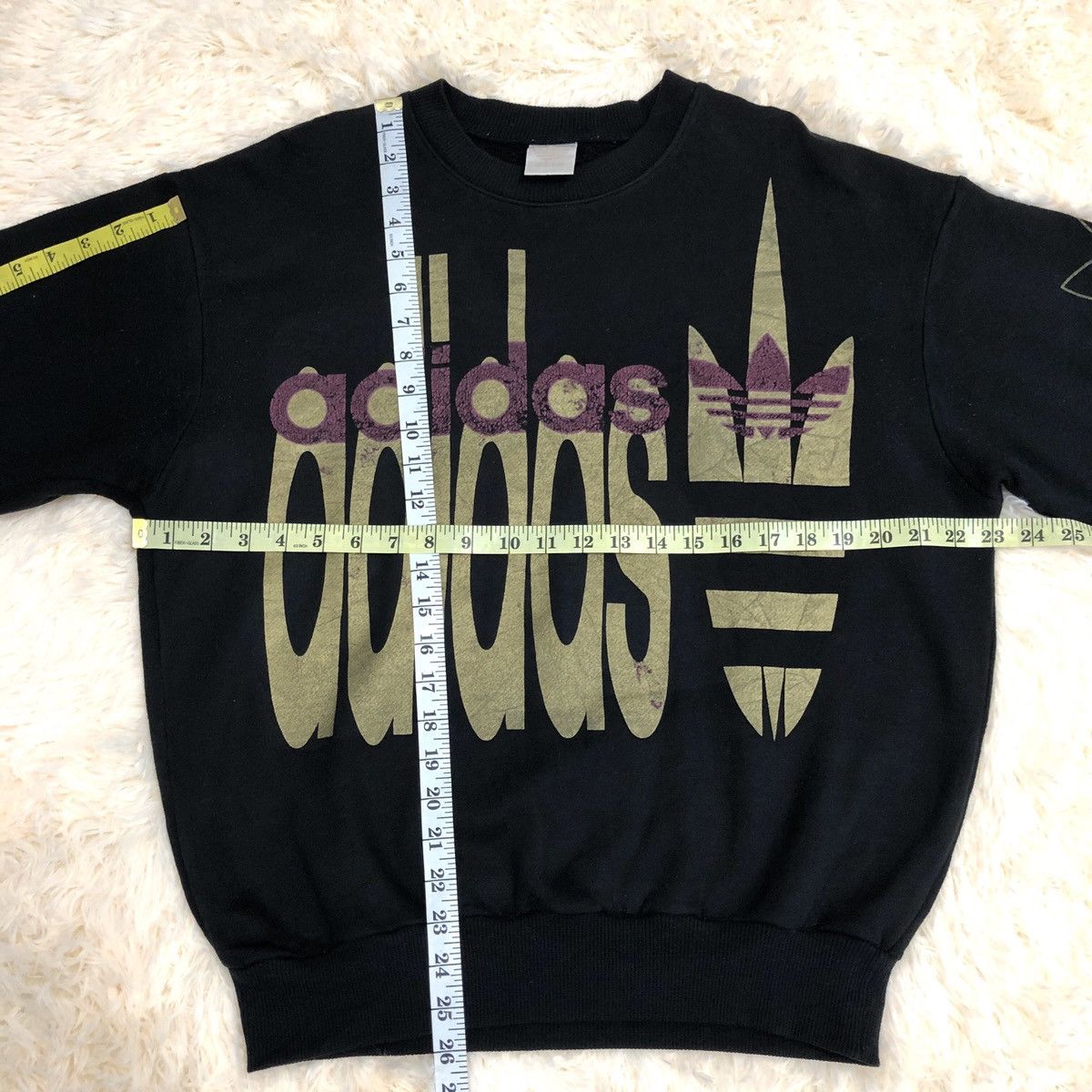 Adidas Vintage Adidas Sweatshirt Big Print Big Logo Size US L / EU 52-54 / 3 - 12 Thumbnail