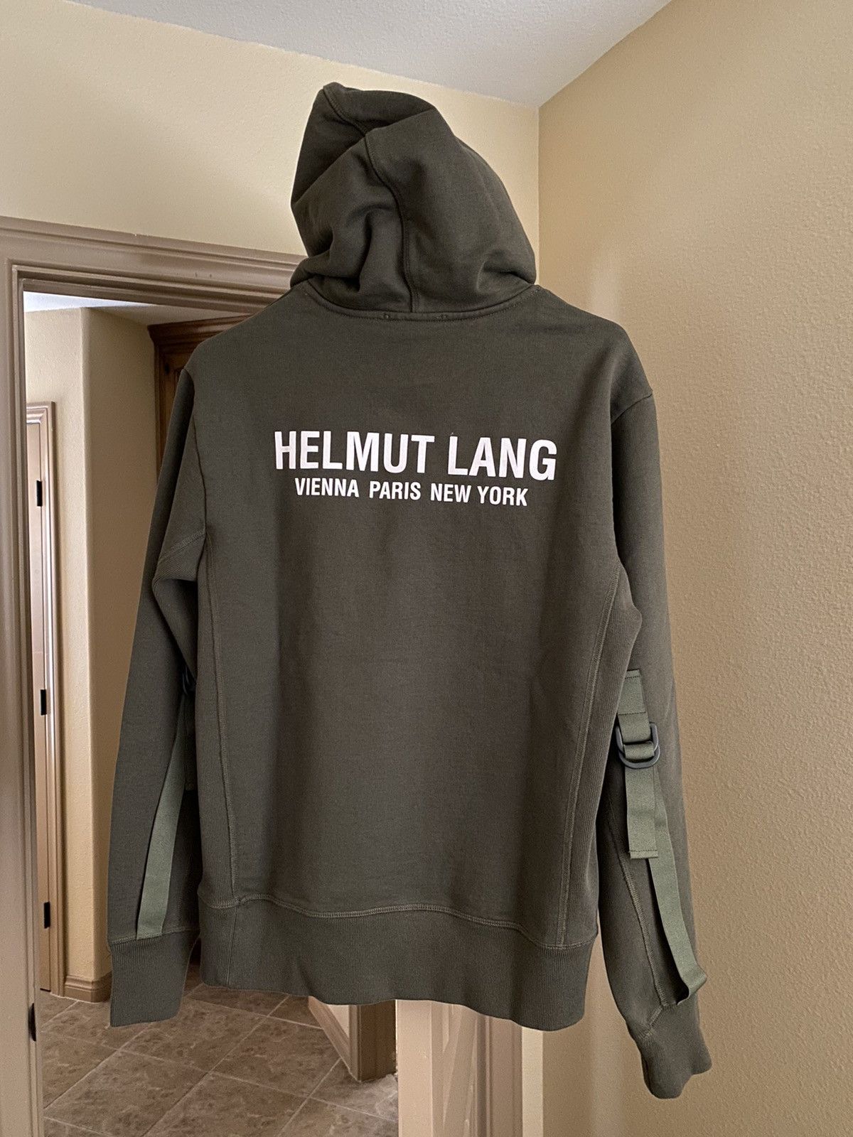 Helmut Lang SLEEVE STRAP HOODIE Grailed