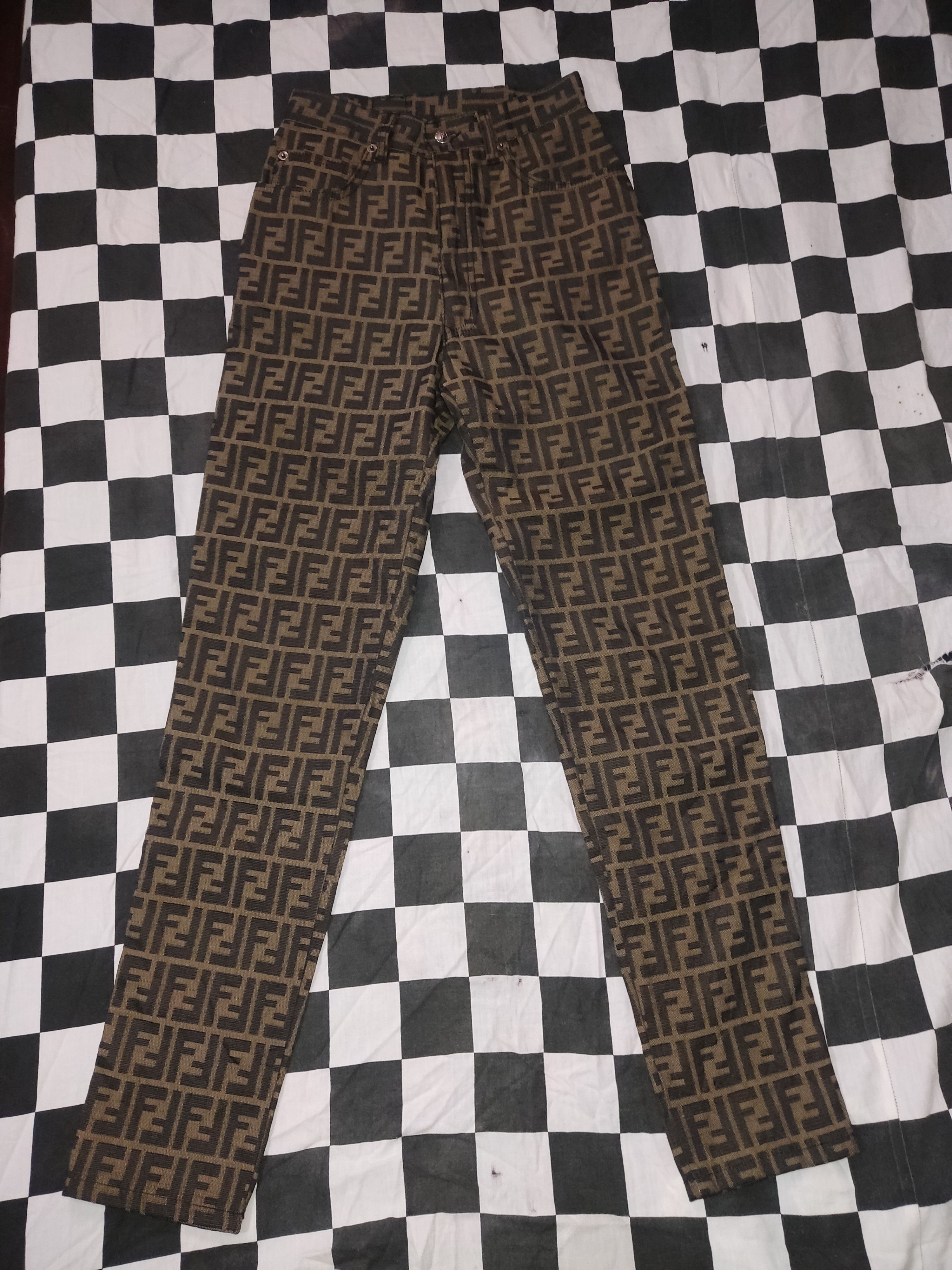 Vintage Fendi Monogram Highwaist Pants