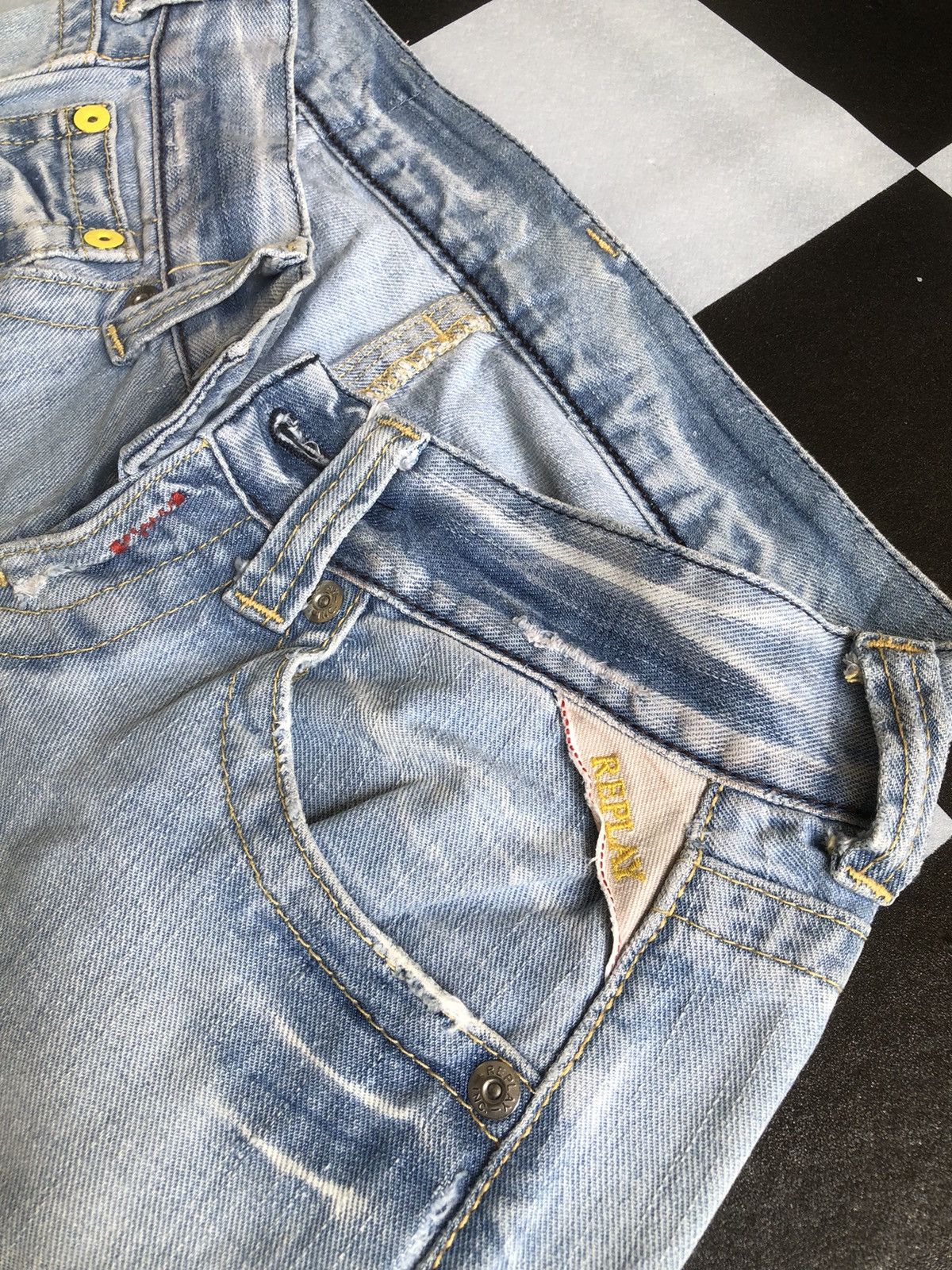 Replay vintage REPLAY DENIM BOOTCUT STYLE JEANS Size 30" / US 8 / IT 44 - 6 Thumbnail