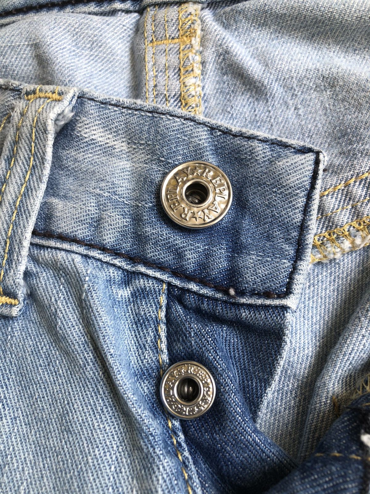 Replay vintage REPLAY DENIM BOOTCUT STYLE JEANS Size 30" / US 8 / IT 44 - 7 Thumbnail