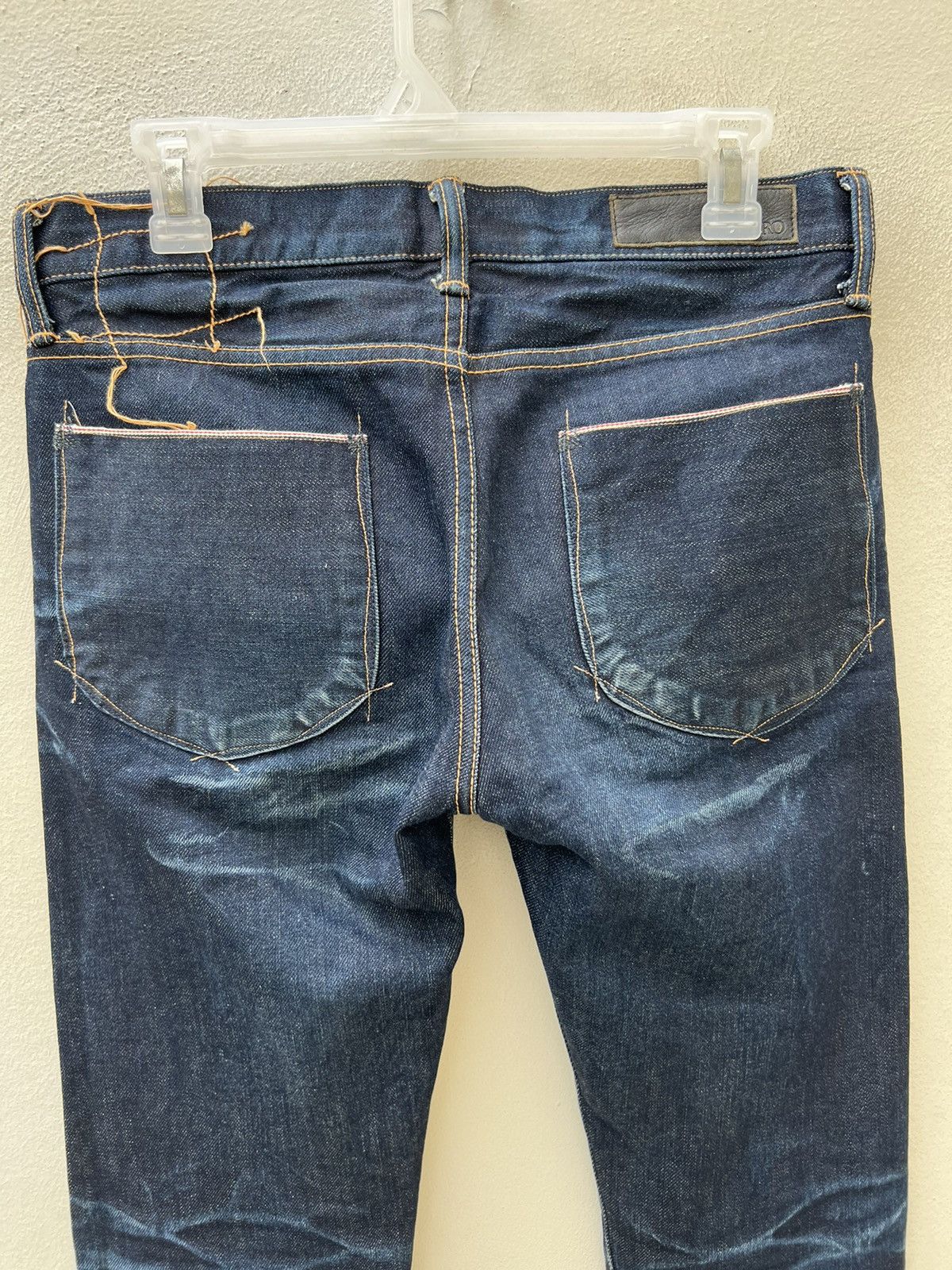KURO Kuro Japan Fade Indigo Denim Redline Selvedge Jeans Size US 29 - 14 Thumbnail