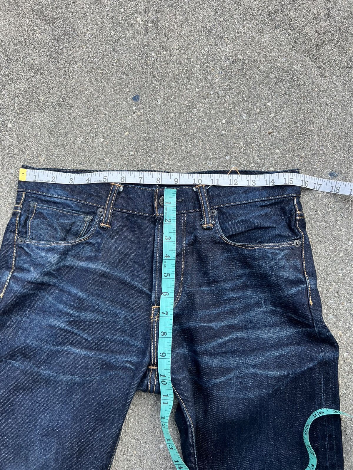 KURO Kuro Japan Fade Indigo Denim Redline Selvedge Jeans Size US 29 - 2 Thumbnail