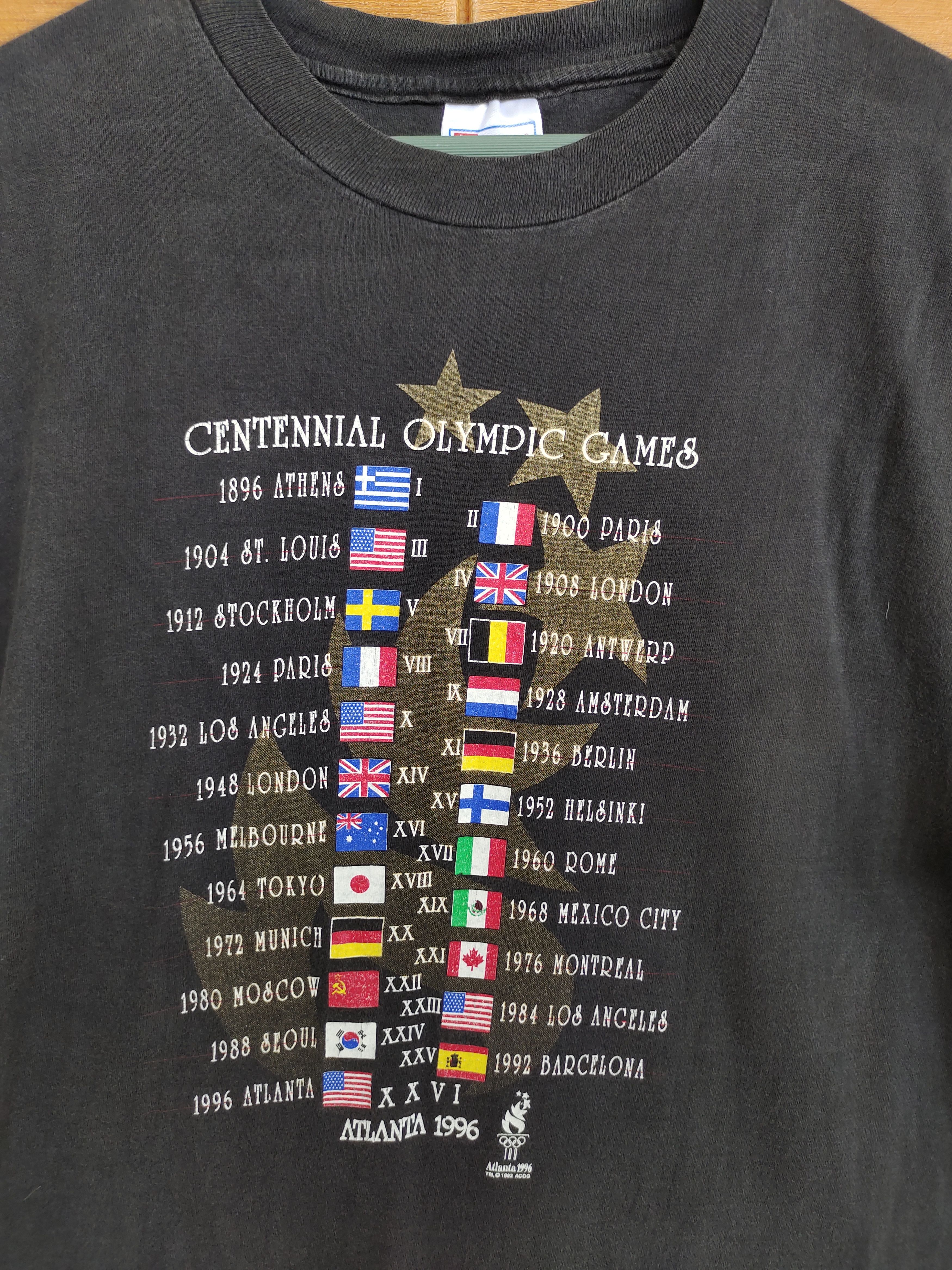 Sports Specialties Vintage 90s Atlanta Olympic 1996 T-Shirt Size US XL / EU 56 / 4 - 2 Thumbnail